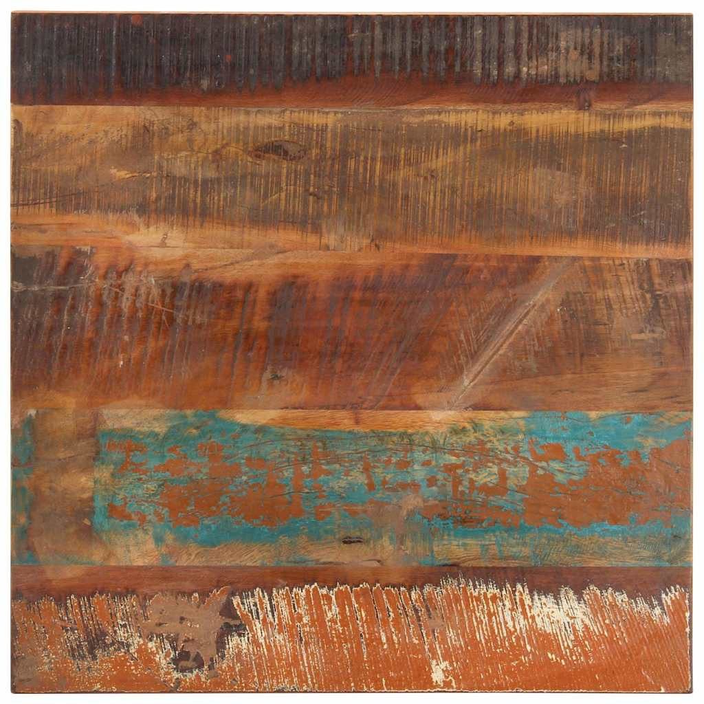 vidaXL Tischplatte Tischplatte Quadratisch 60x60 cm 25-27 mm Altholz Massiv (1 St)