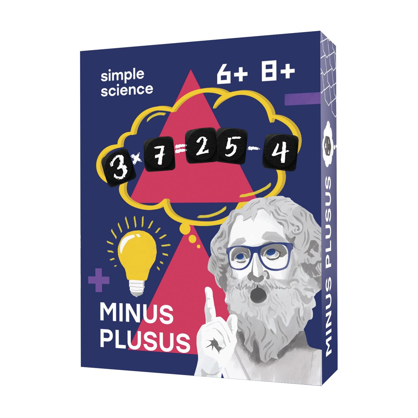 Young Newton Spiel Minus Plusus – spannendes Würfelspiel für Kopfrechnen & Zahlen, Familienspiel, Kinderspiel, Lernspiel, Mathespiel, Mathematikspiel, Spiel für Kinder