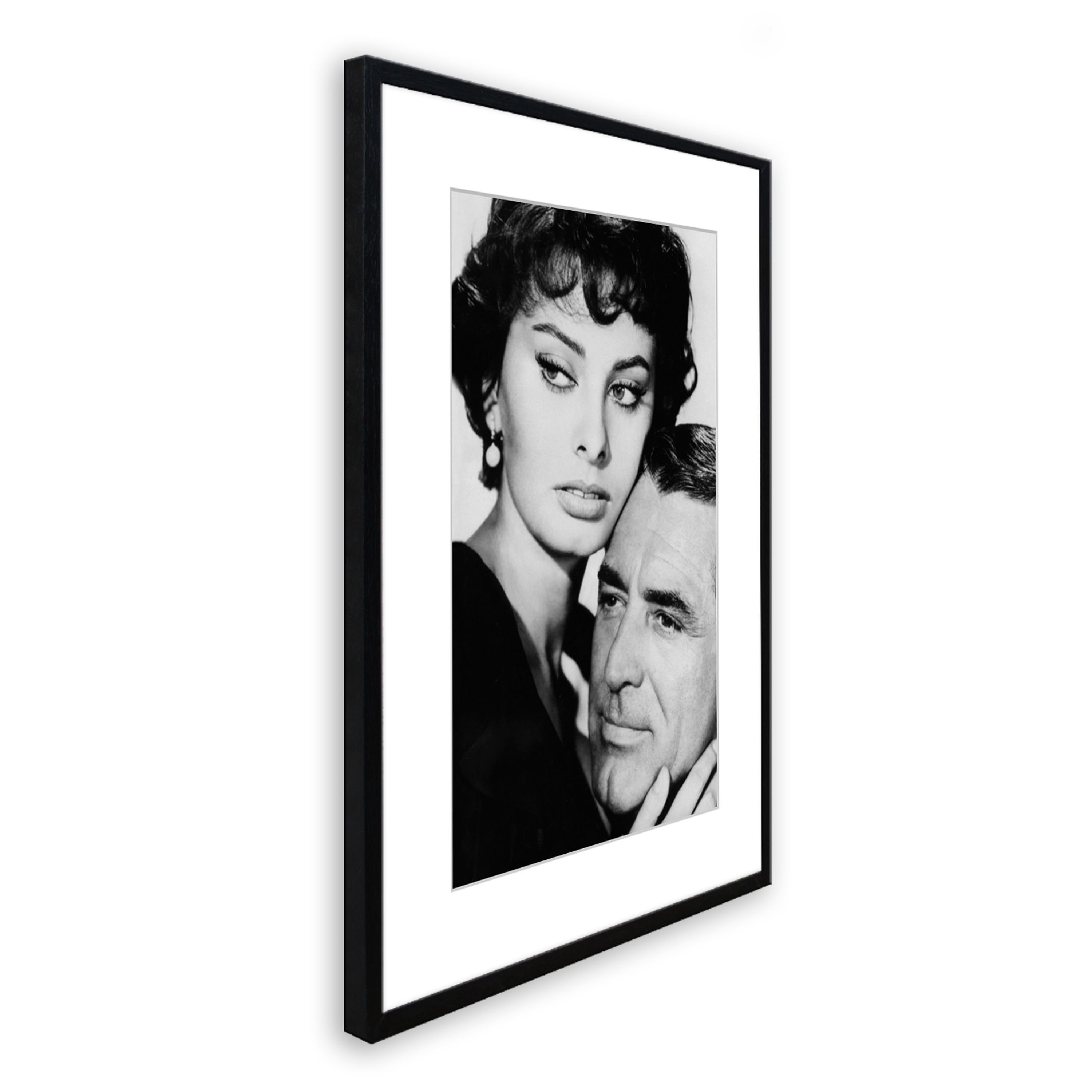 artissimo Bild mit Rahmen Bild gerahmt 51x71cm / schwarz-weiß Poster mit Ra günstig online kaufen