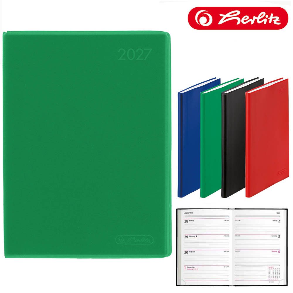 Herlitz Buchkalender A6 Folie 2027 grün