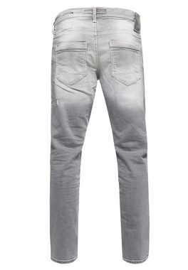 Rusty Neal Straight-Jeans NISHO mit trendigen Used-Details