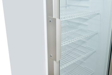 exquisit Getränkekühlschrank GKS290-GT-280E, 145 cm hoch, 60 cm breit, Umluftventilator, effizient
