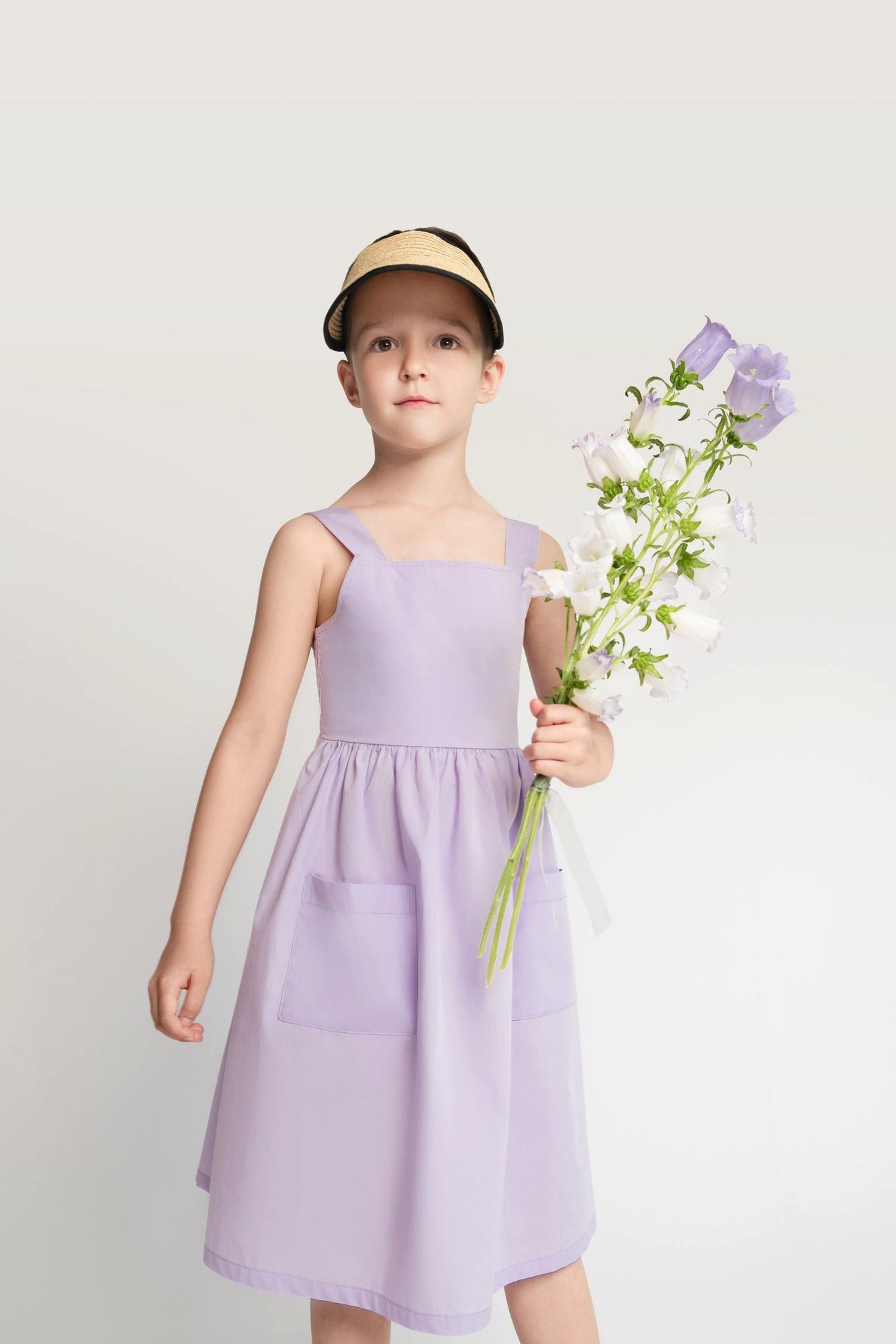 # SATURNDAY Sommerkleid Ärmelloses Kleid aus 100% Baumwolle in Violett