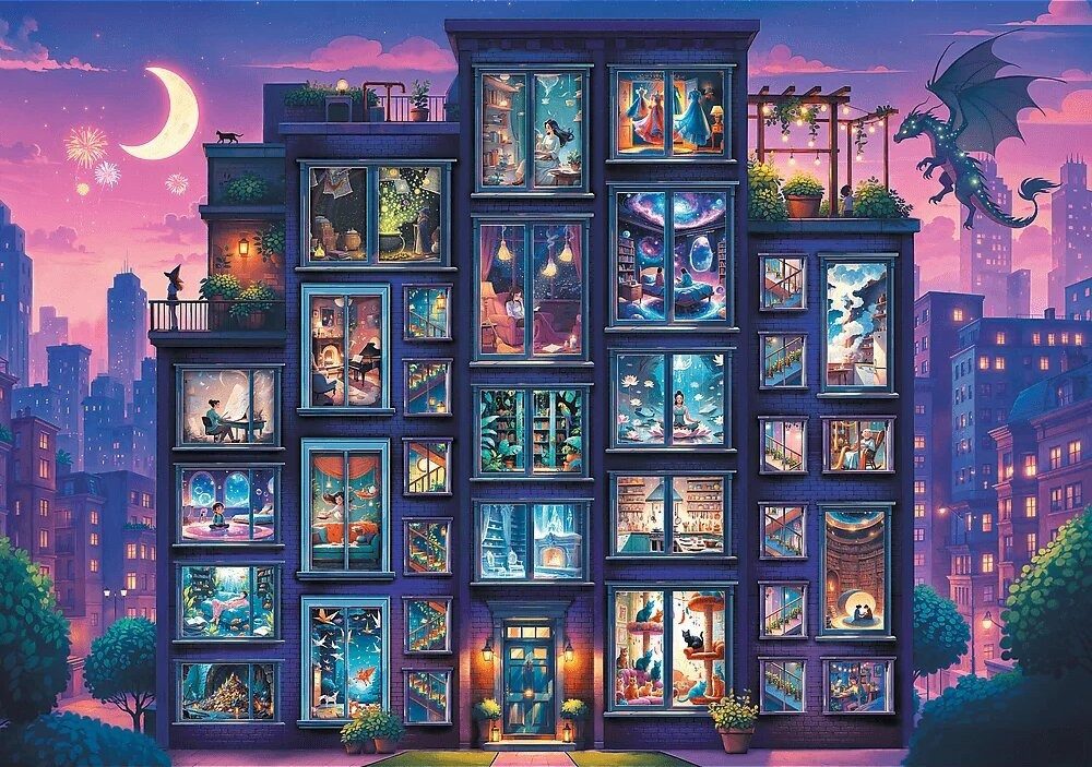 Trefl Puzzle TREFL Puzzle Premium Plus At-Home Fantasy, Puzzleteile