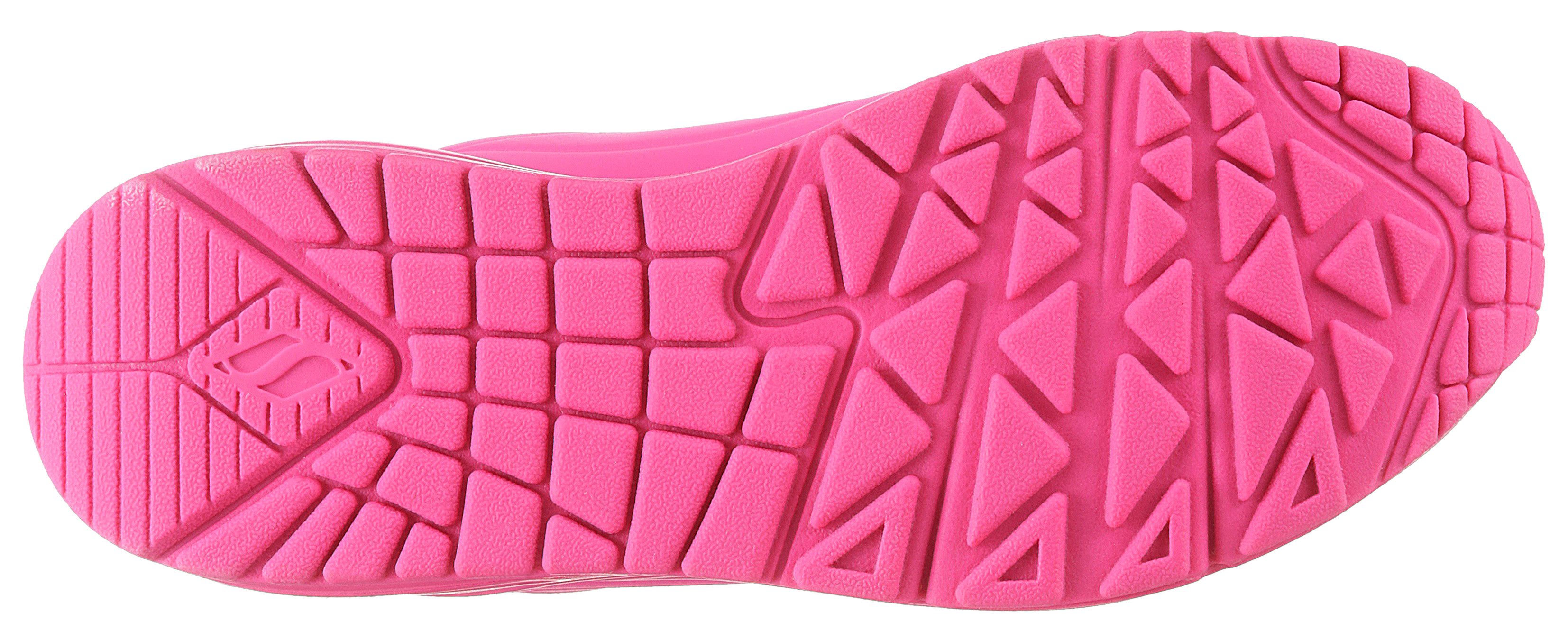 Skechers UNO-NIGHT SHADES Plateausneaker, Keilsneaker, Chunky Sneaker, Schnürschuh mit Luftkissensohle