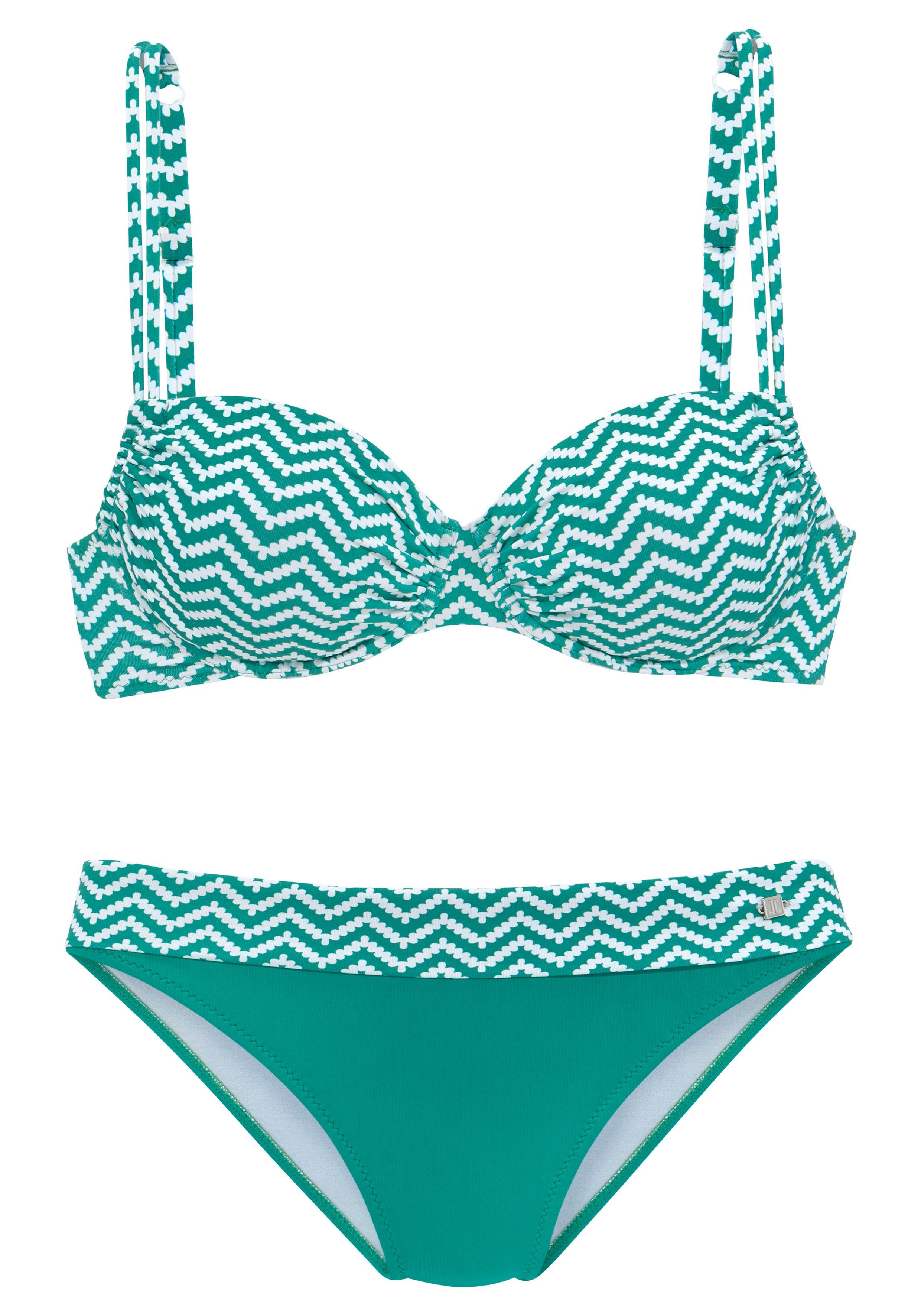JETTE Bügel-Bikini im trendigen Zick-Zack-Design günstig online kaufen