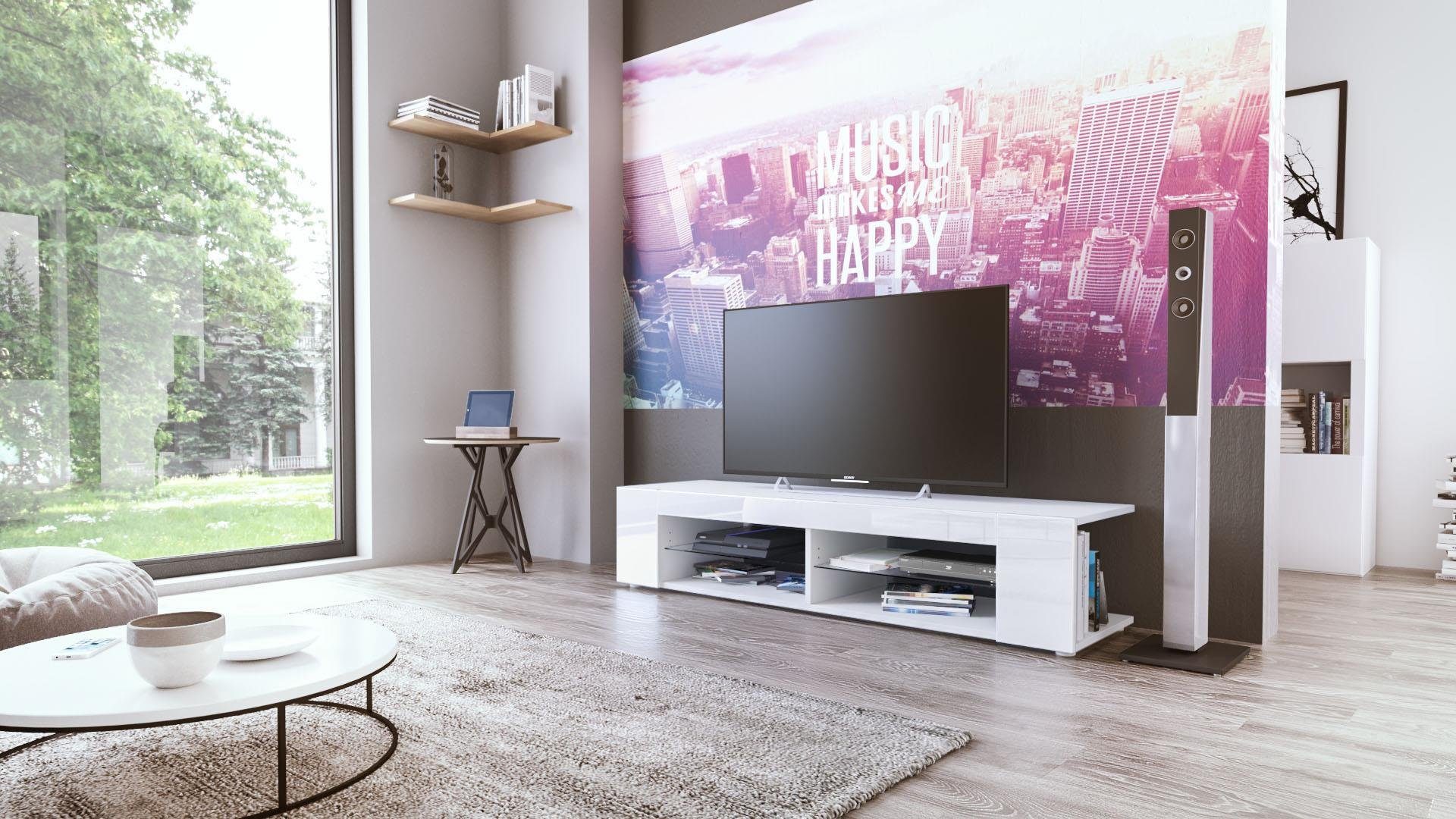 Vladon Lowboard Movie (TV-Kommode, mit 4 günstig online kaufen