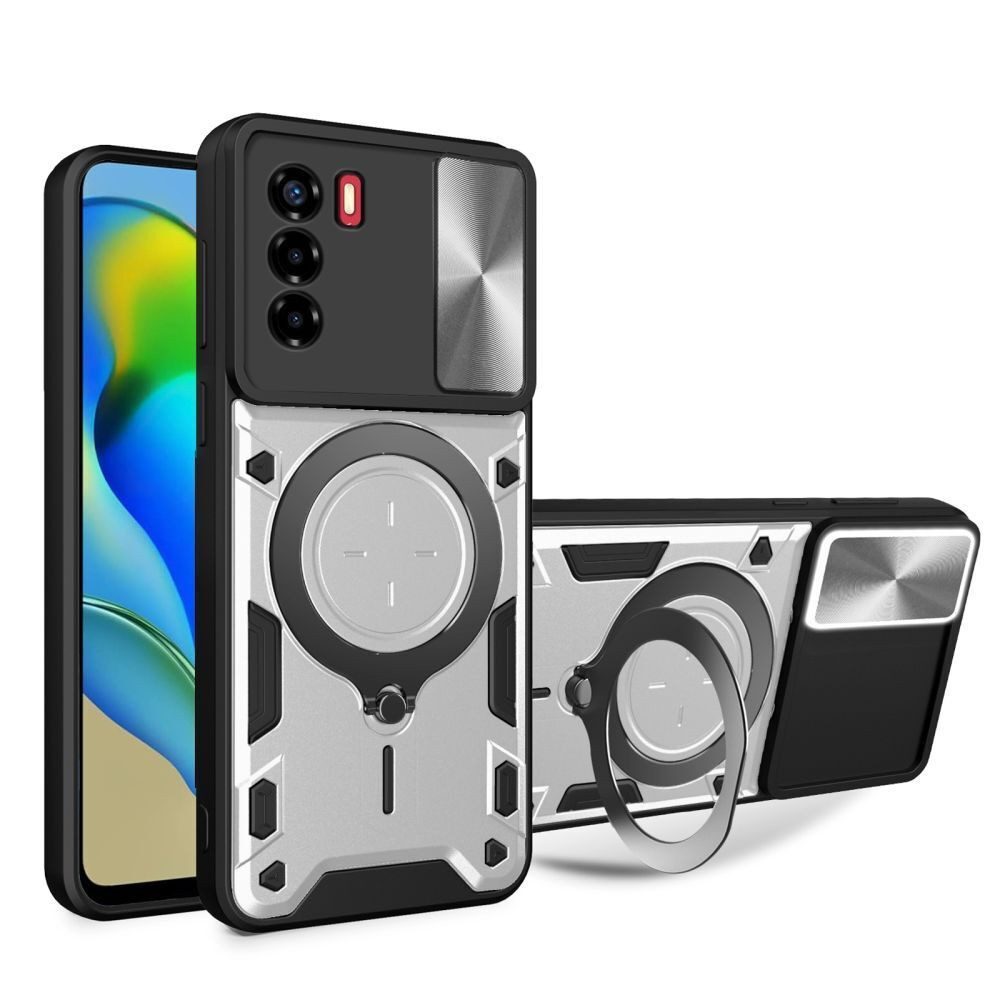betterfon Handyhülle Outdoor Panzer Hülle für ZTE Panzerhülle mit Kameraschutz & Ringhalter, Outdoorhülle mit Smartstand und Silikonkern