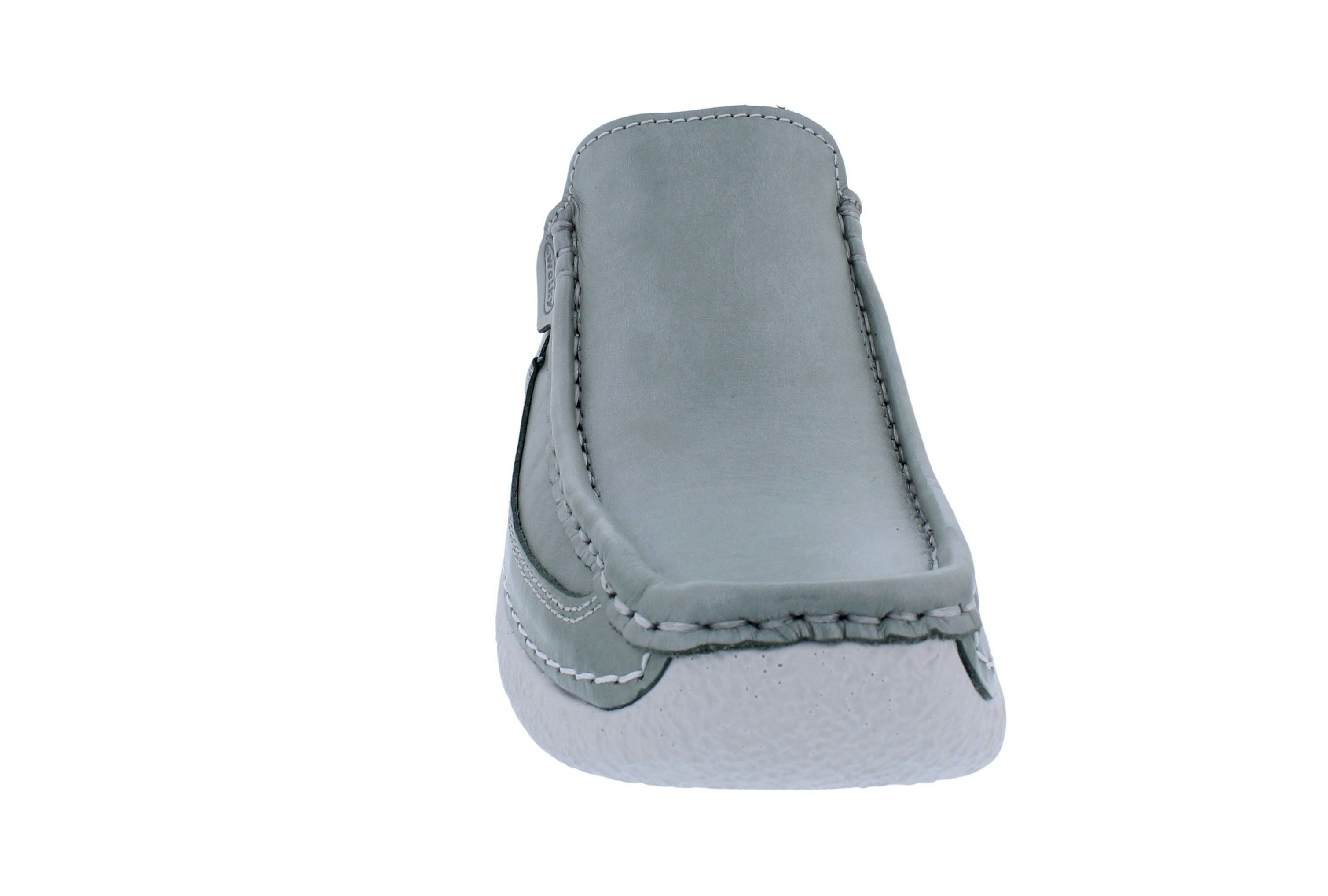 WOLKY Wolky Clog Roll Slide 0620261-701, schimmerndes Glattleder, Grün, Fußb Clog