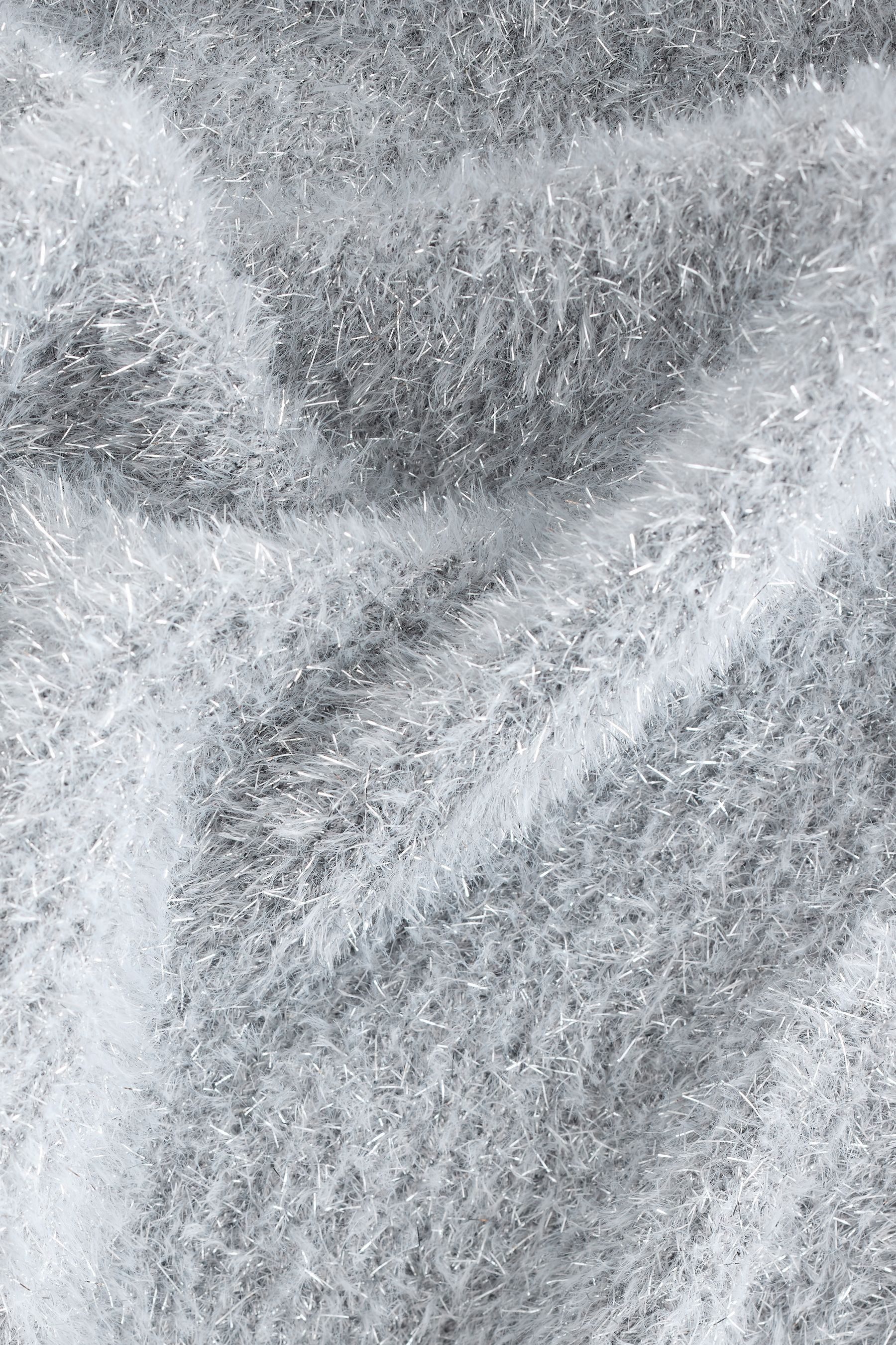 Next Strickpullover Funkelndes T-Shirt mit U-Ausschnitt (1-tlg) günstig online kaufen