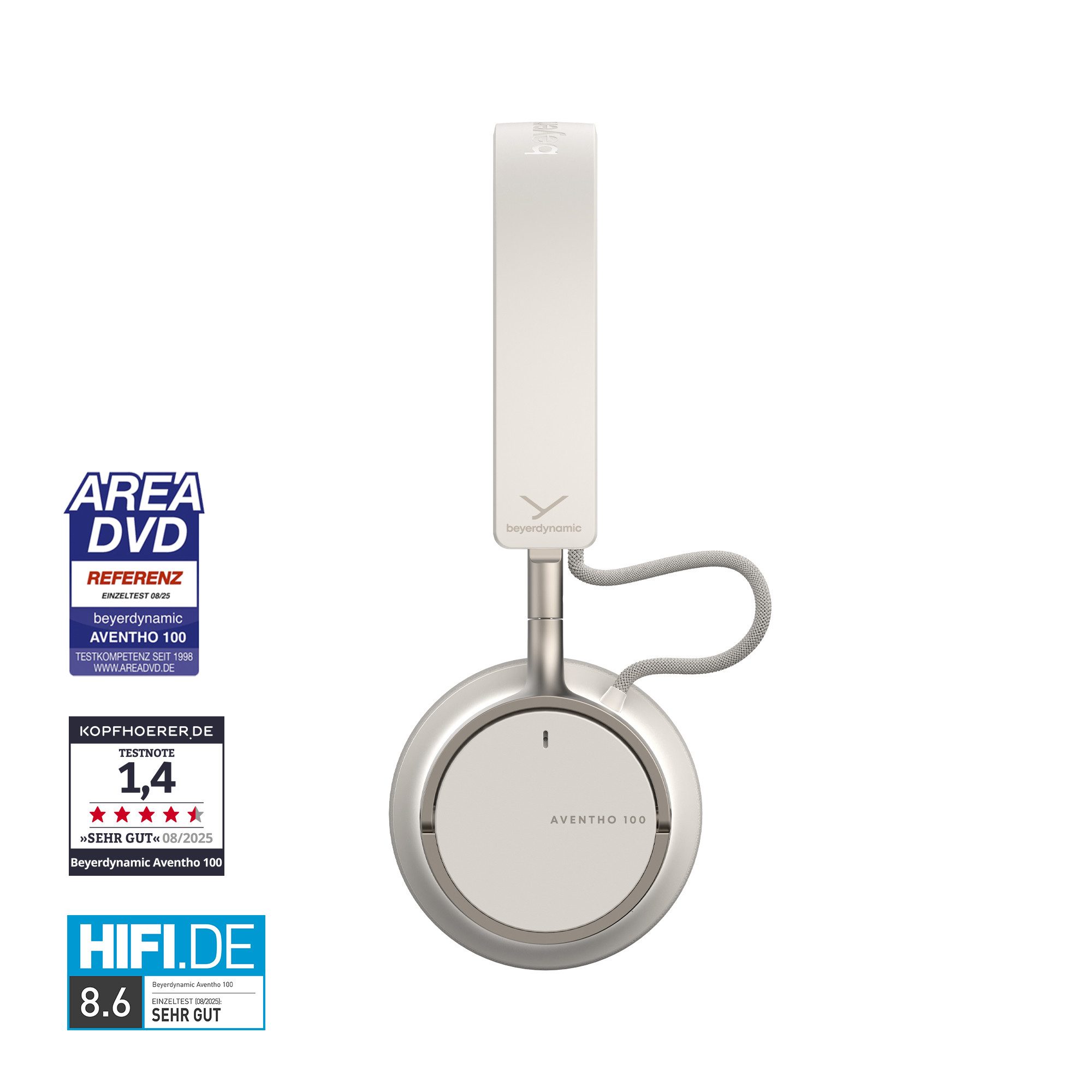 beyerdynamic AVENTHO 100 mit ANC wireless Kopfhörer (Keine Sprachsteuerung, Mehr als 60 Std. Akkulaufzeit ohne ANC, 40 Std. Akkulaufzeit mit ANC)