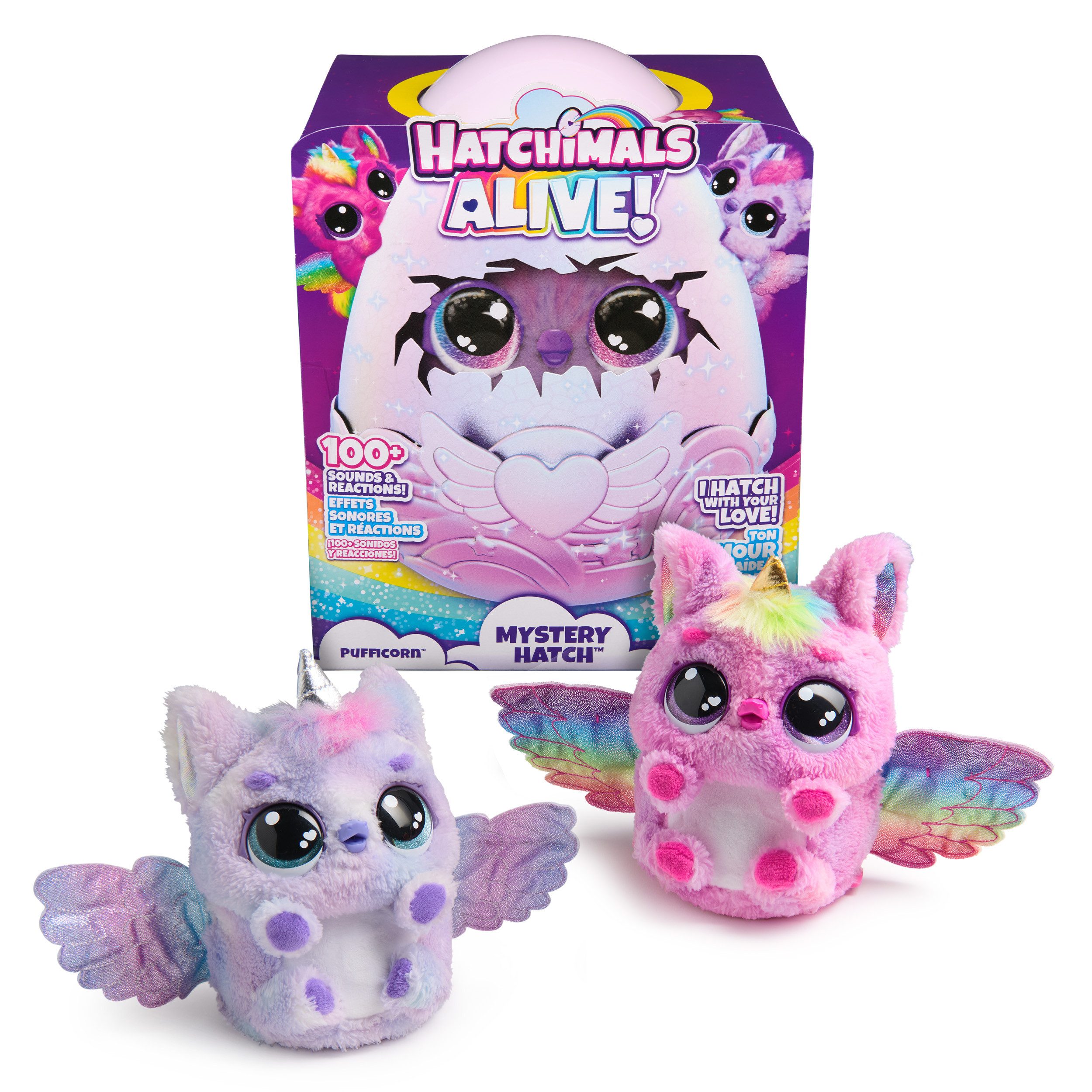 Spinmaster Kuscheltier Hatchimals Big Egg - Secret Hatch Draggle Mystisches Kuscheltier