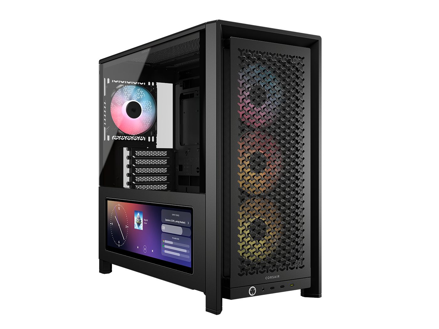 Corsair PC-Gehäuse FRAME 4000D LCD RS Performance Mid-Tower, Black, nur Gehäuse