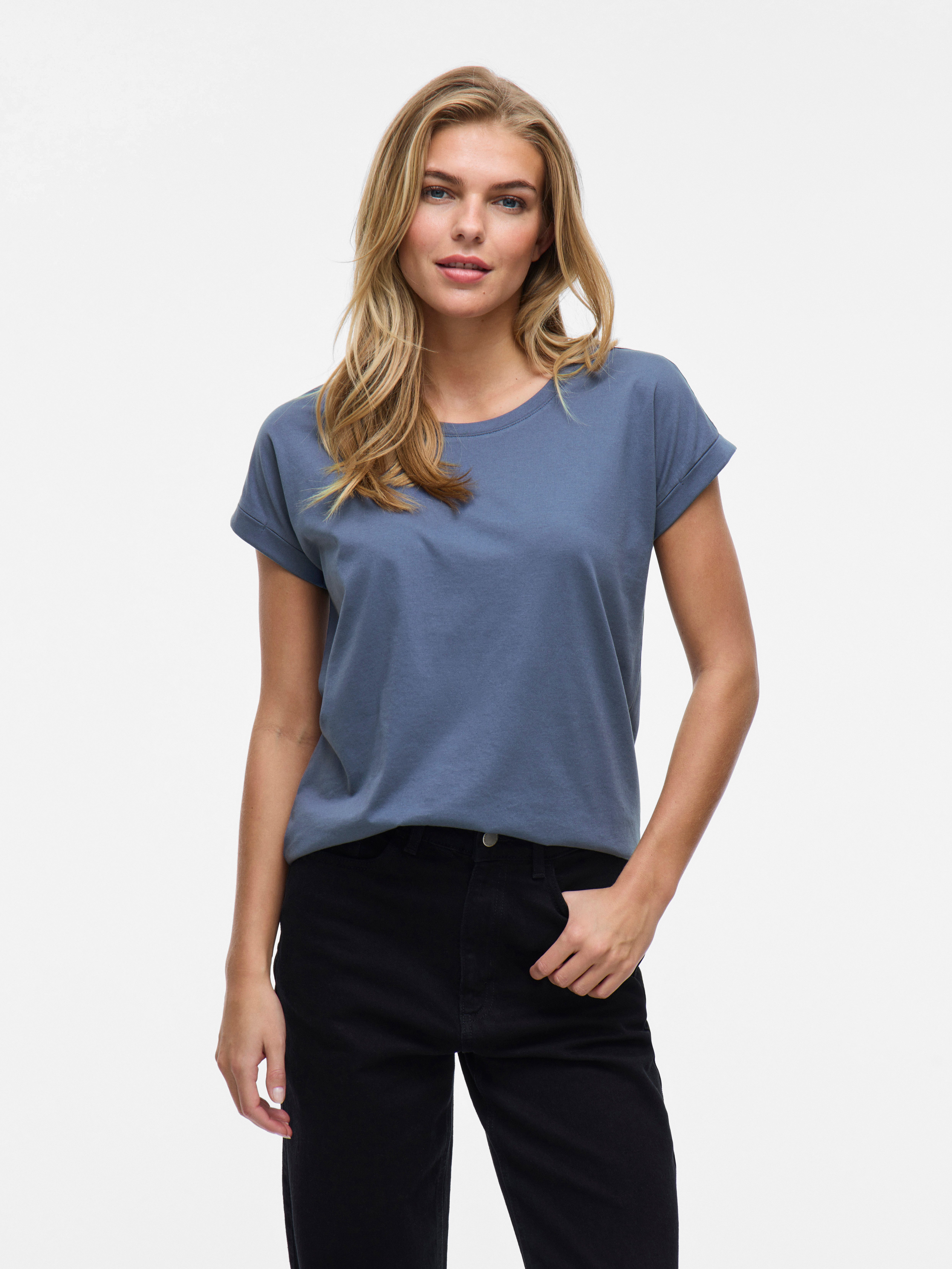 Vila Rundhalsshirt VIDREAMERS NEW PURE T-SHIRT/SU-NOOS günstig online kaufen