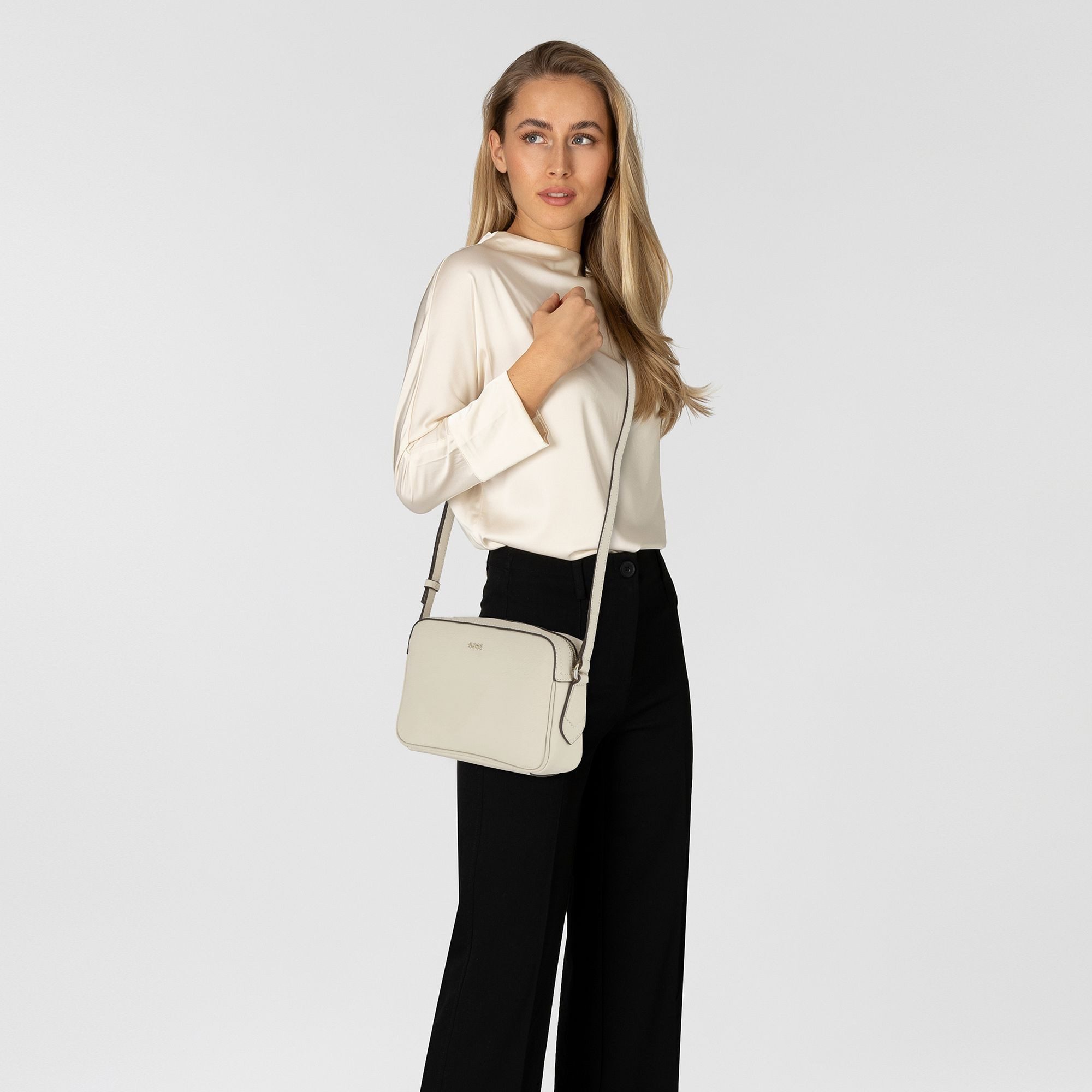 BOSS Umhängetasche Lenah, Leder