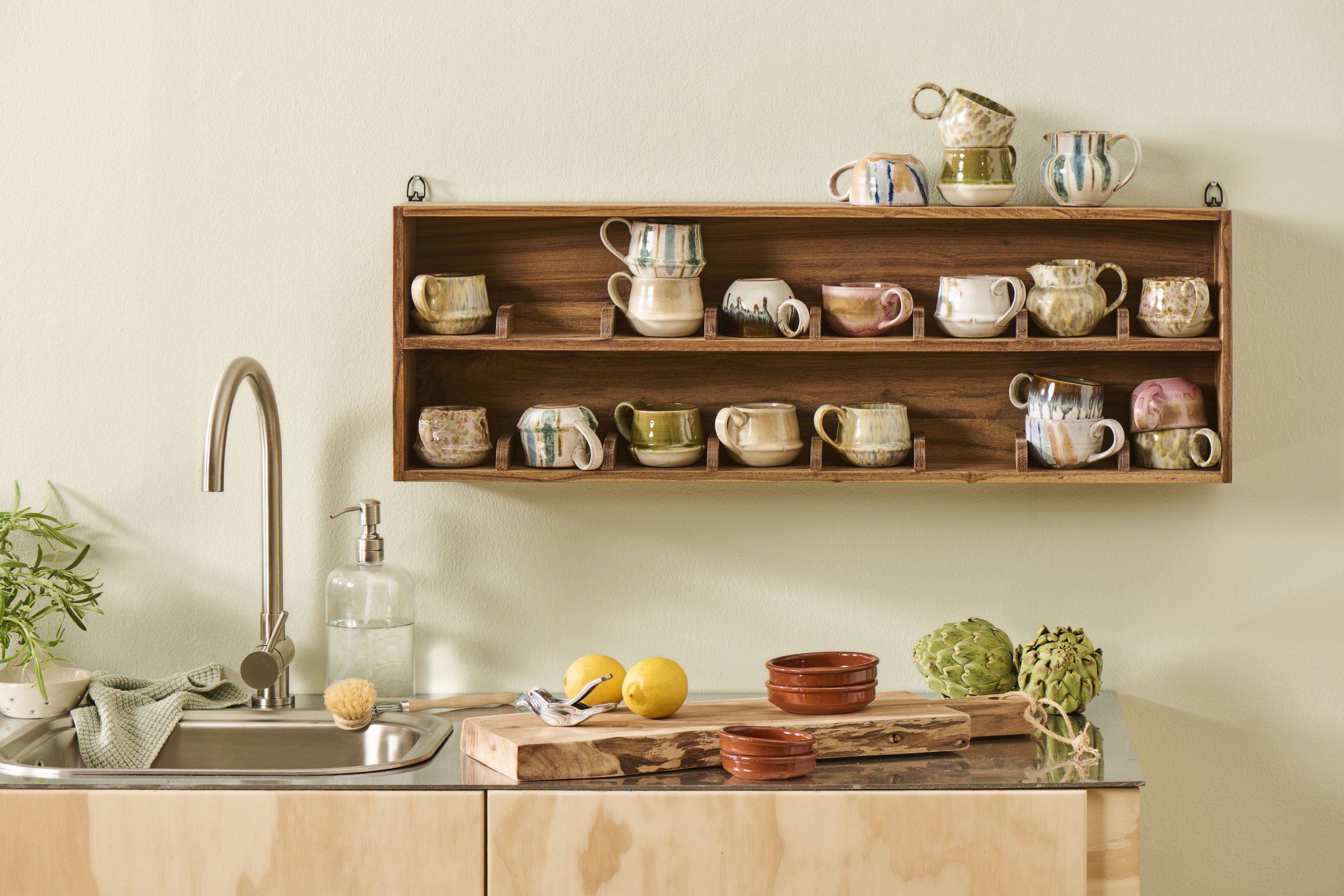 Ib Laursen Schneidebrett Ib Laursen - Schneidebrett Servierbrett Küchenbrett Holz Unika