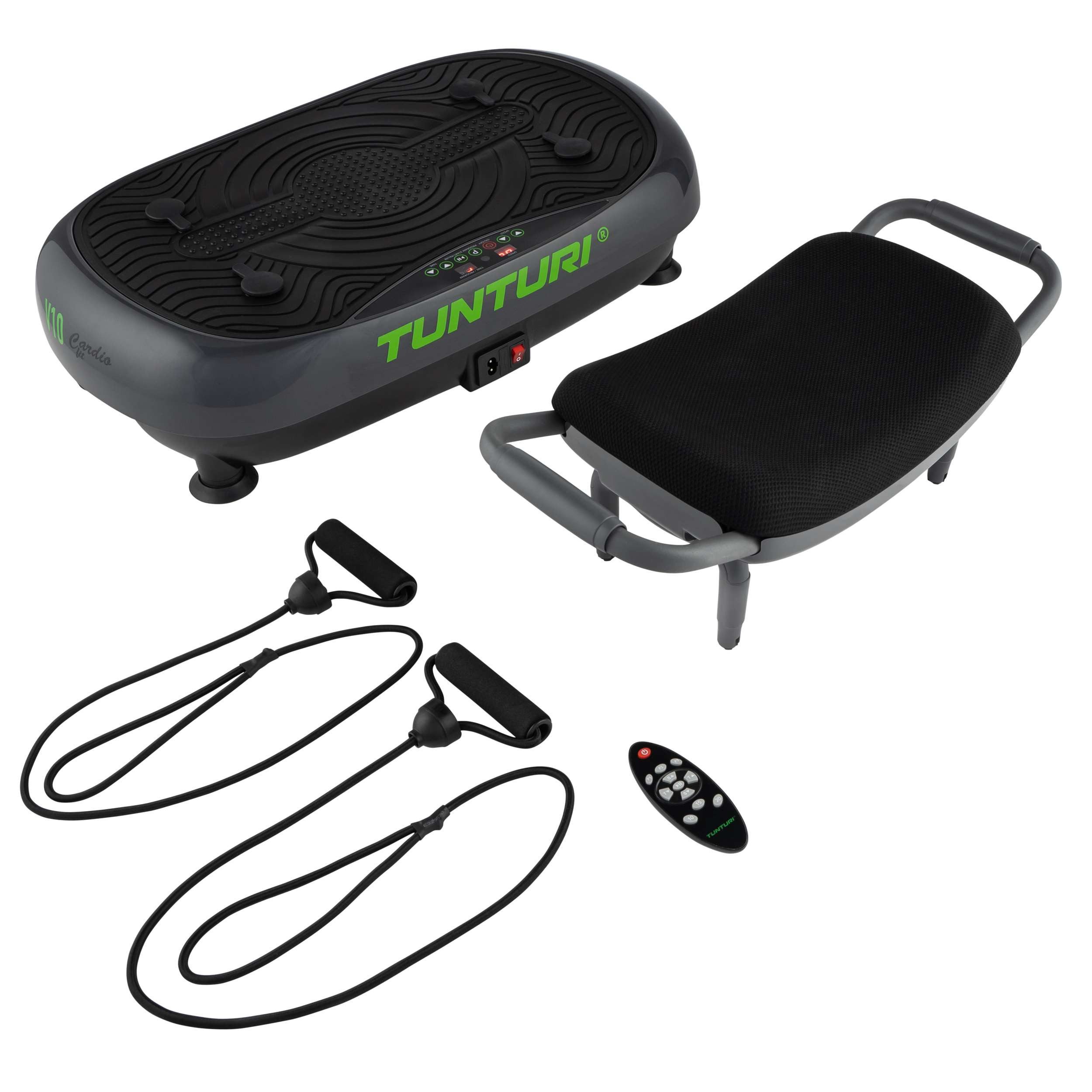 Tunturi Vibrationsplatte Vibrationsplatte - Cardio Fit V10 - Mit Schwingungen - 3 Programmes
