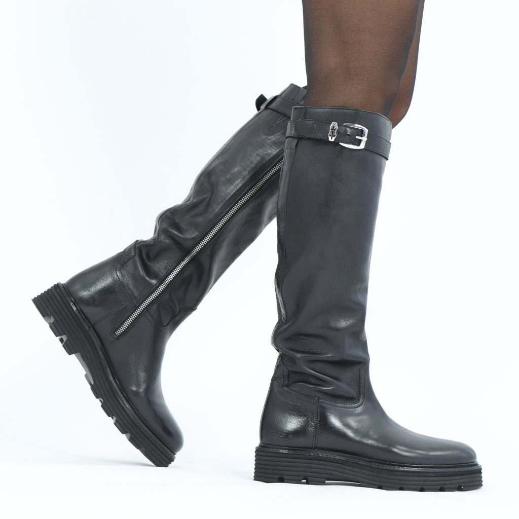 Stiefel Black Leonie Melvin Buckle 9 Hamilton & Sword Imola