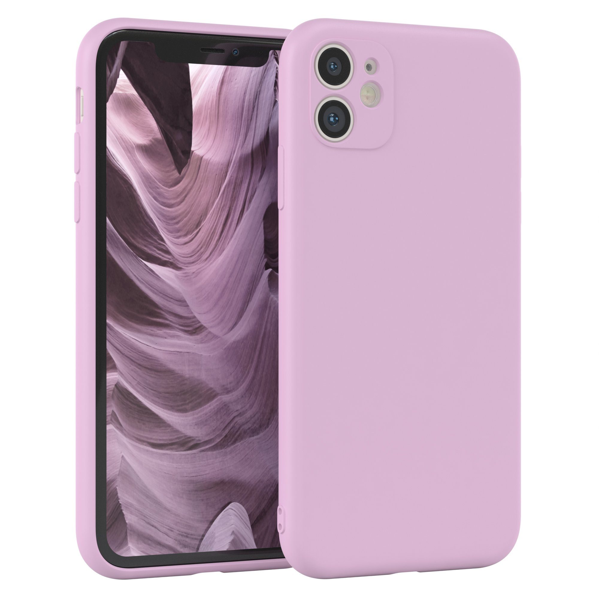 EAZY CASE Handyhülle TPU Hülle für Apple iPhone 11 6,1 Zoll, Hülle mit Kameraschutz handycover Soft Smart Slimcover Lila / Flieder