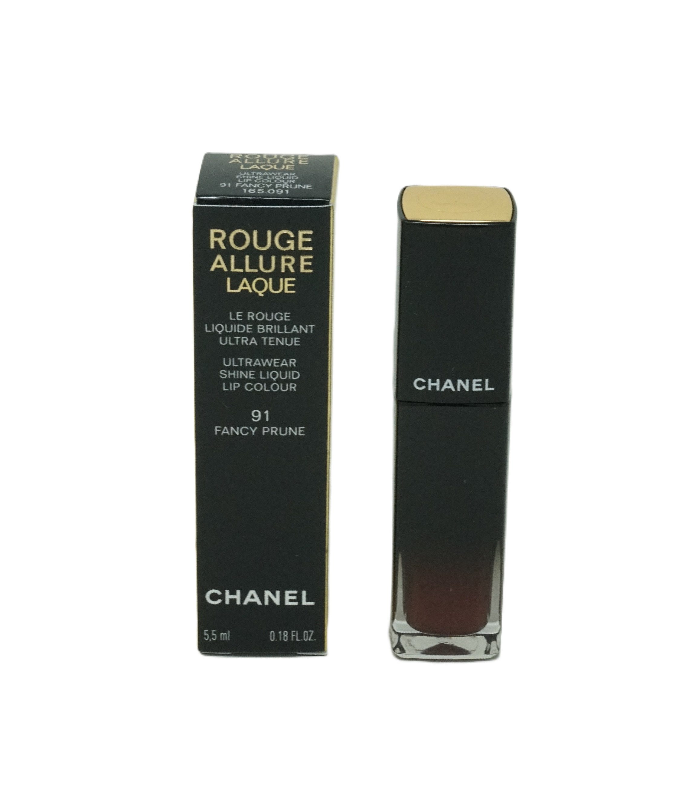 CHANEL Lippenstift Chanel Rouge Allure Laque Lipgloss 5,5ml Fancy Prune 91