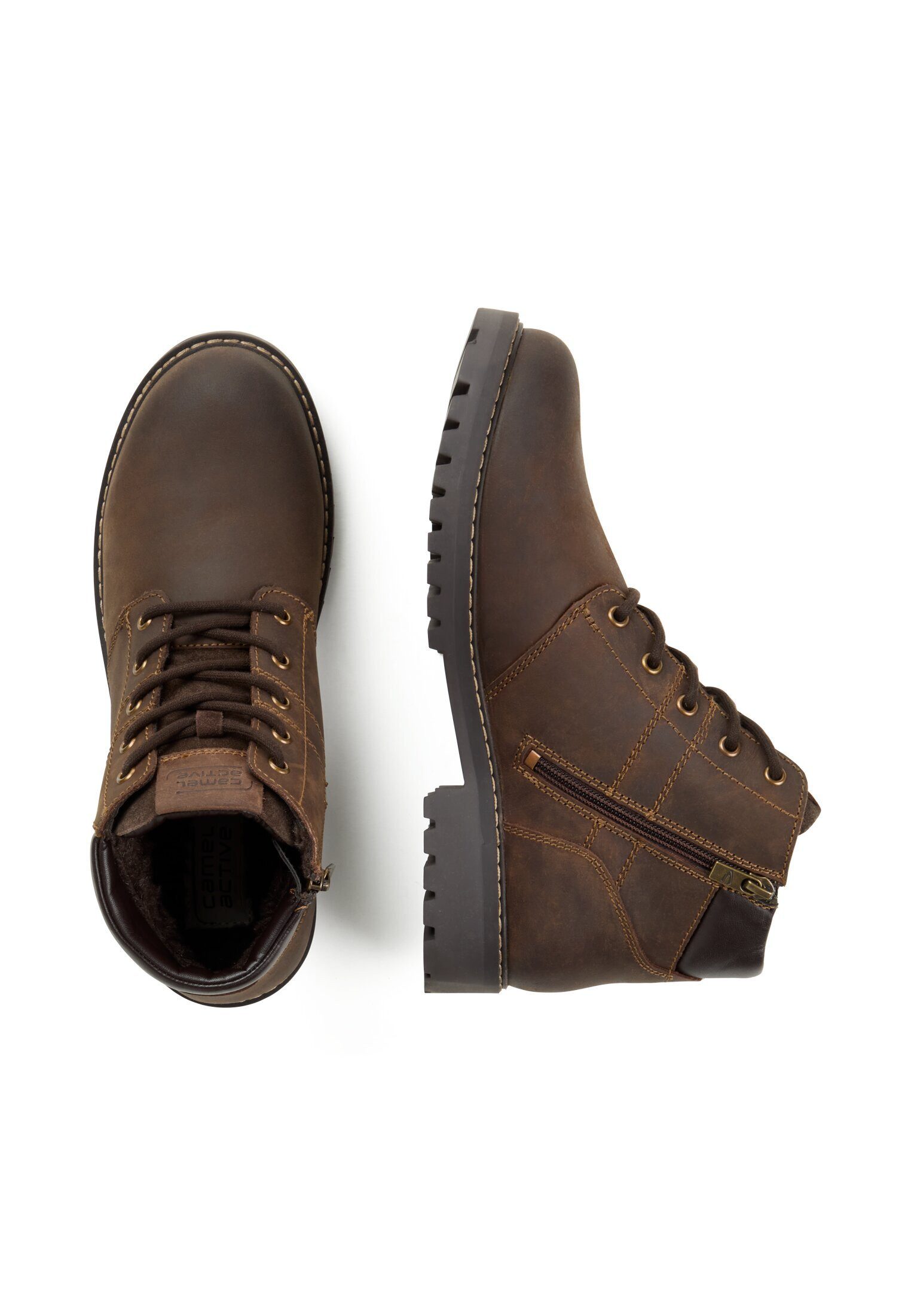 camel active Boots crazy horse/split CAFE Schnürboots günstig online kaufen