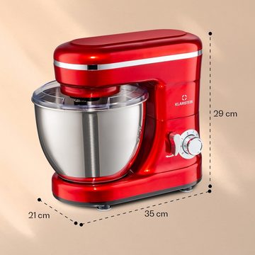 Klarstein Küchenmaschine mit Kochfunktion Bella Mini, 1200 W, 4 l Schüssel, Küchenmaschine Knetmaschine Teigmaschine Teigknetmaschine Standmixer