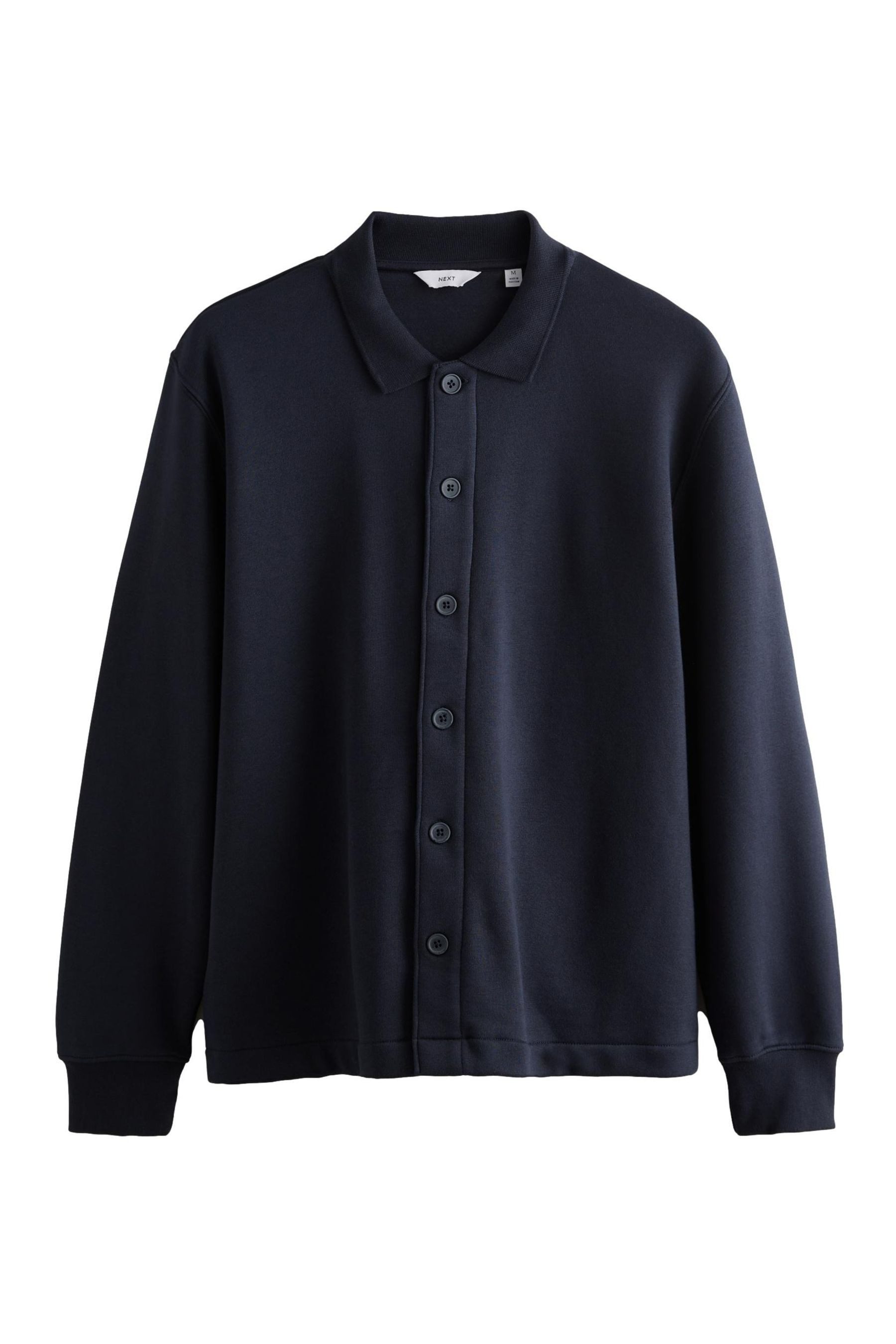 Hemdjacke Durchgeknöpfte Jersey-Hemdjacke mit Baumwollanteil