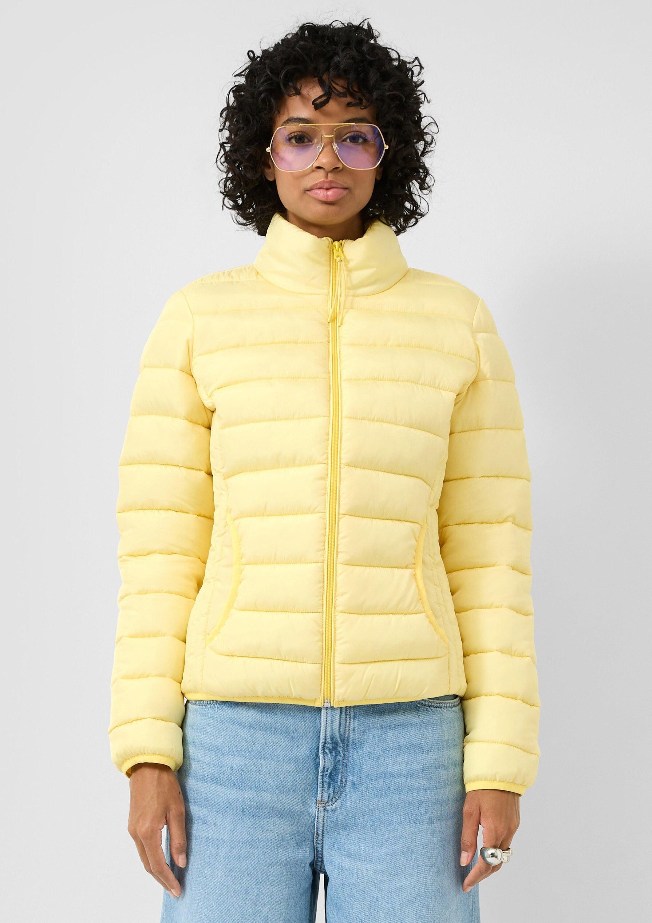 QS Winterjacke Outdoor-Jacke Steppjacke mit Stehkragen günstig online kaufen