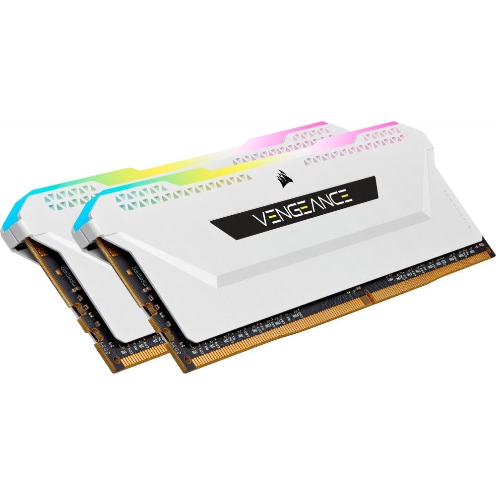 Corsair Corsair Vengeance RGB PRO SL 32GB DDR4-3200 RAM Computer-Kabel, RGB-Beleuchtung in elegantem Weiß