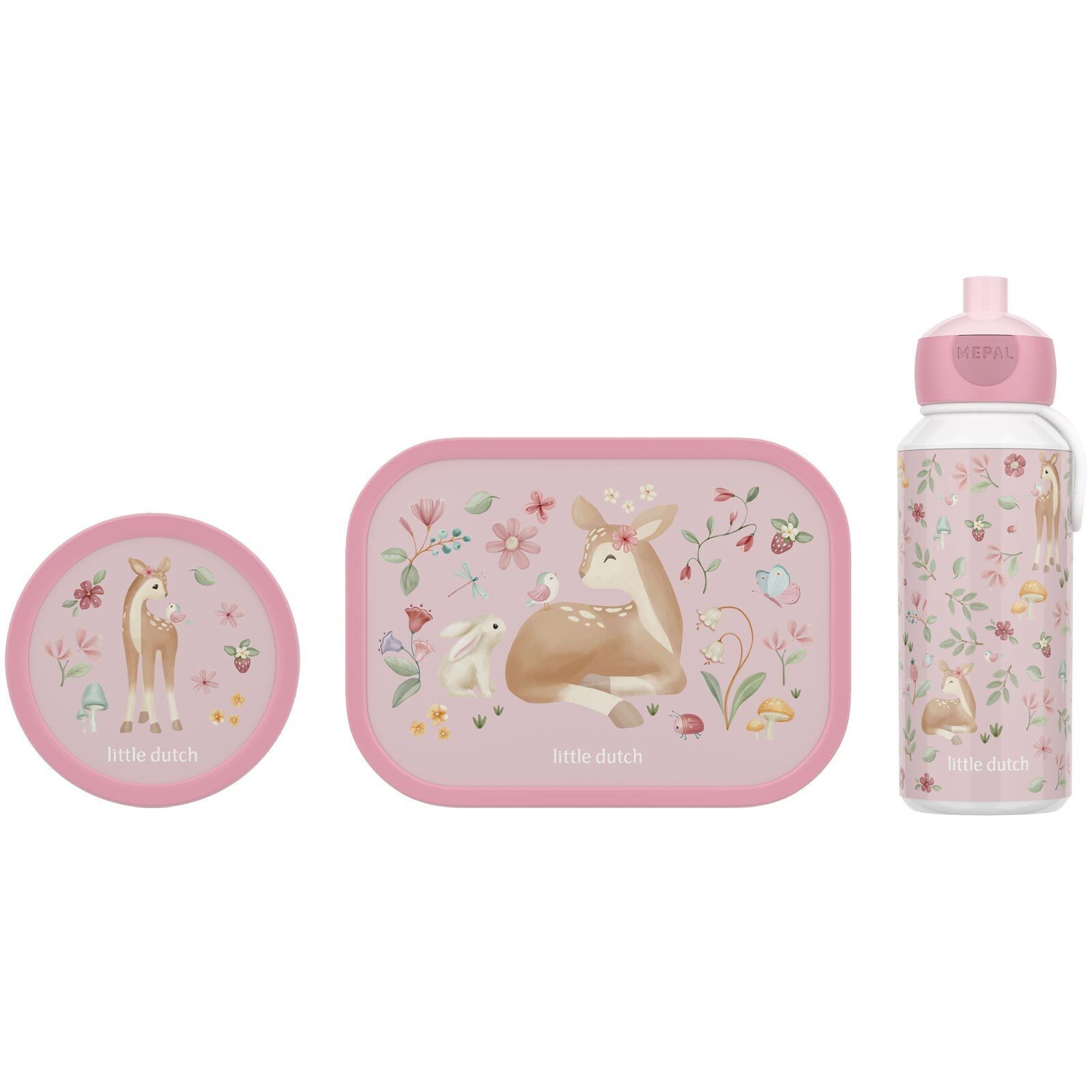 Mepal Lunchbox Campus Lunchset 3-tlg., Acrylnitril-Butadien-Styrol (ABS), (3-tlg)