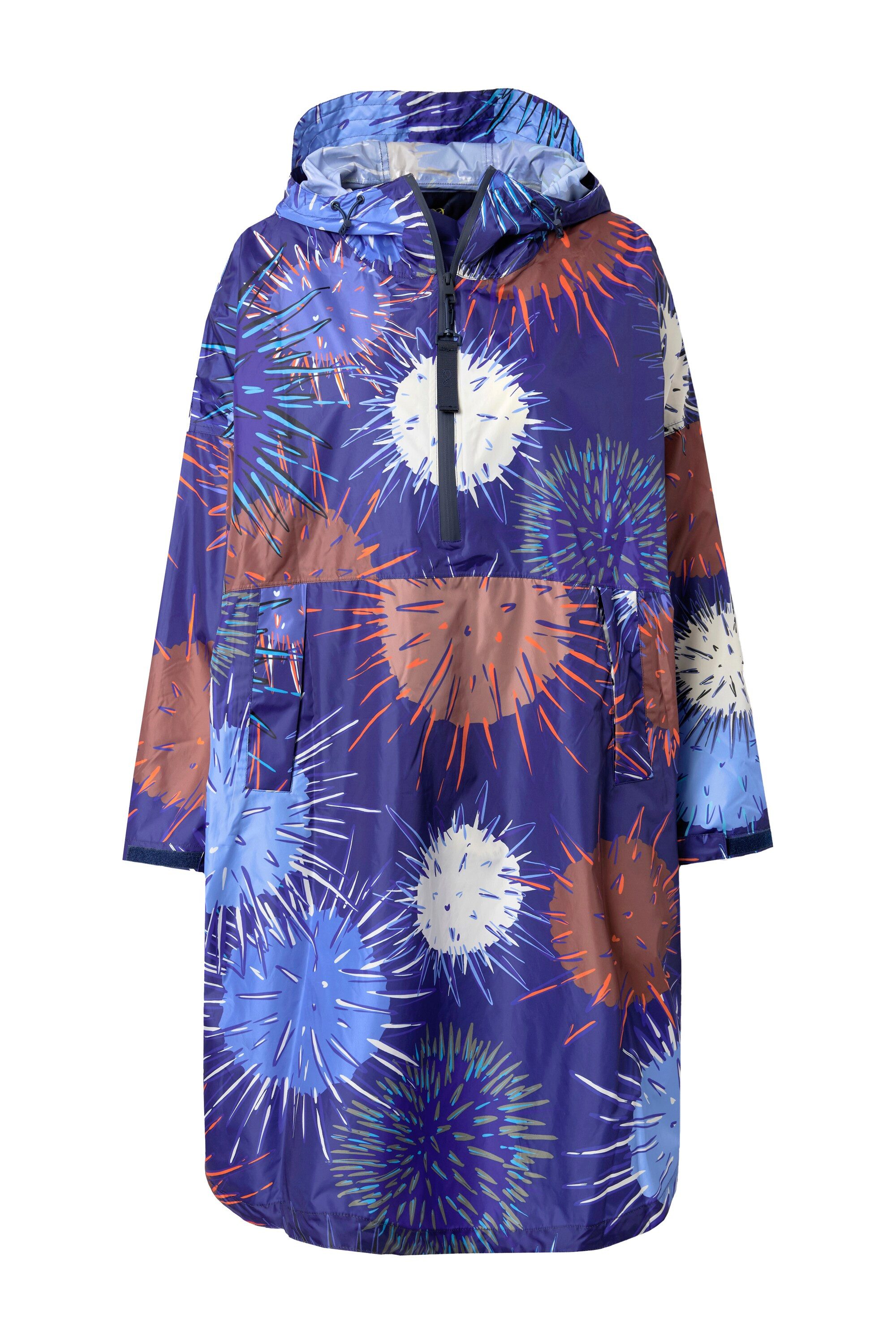 Laurasøn Funktionsjacke Funktions-Regencape Unisex Print Kapuze