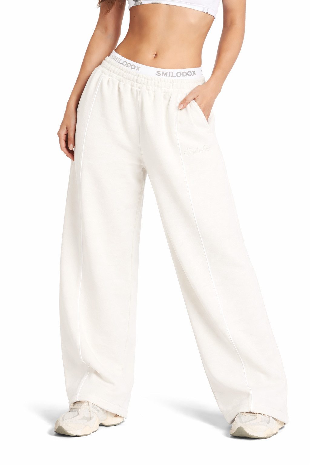 Smilodox Jogginghose Damen Siara, Bequeme Freizeithose mit Seitentaschen Tr günstig online kaufen