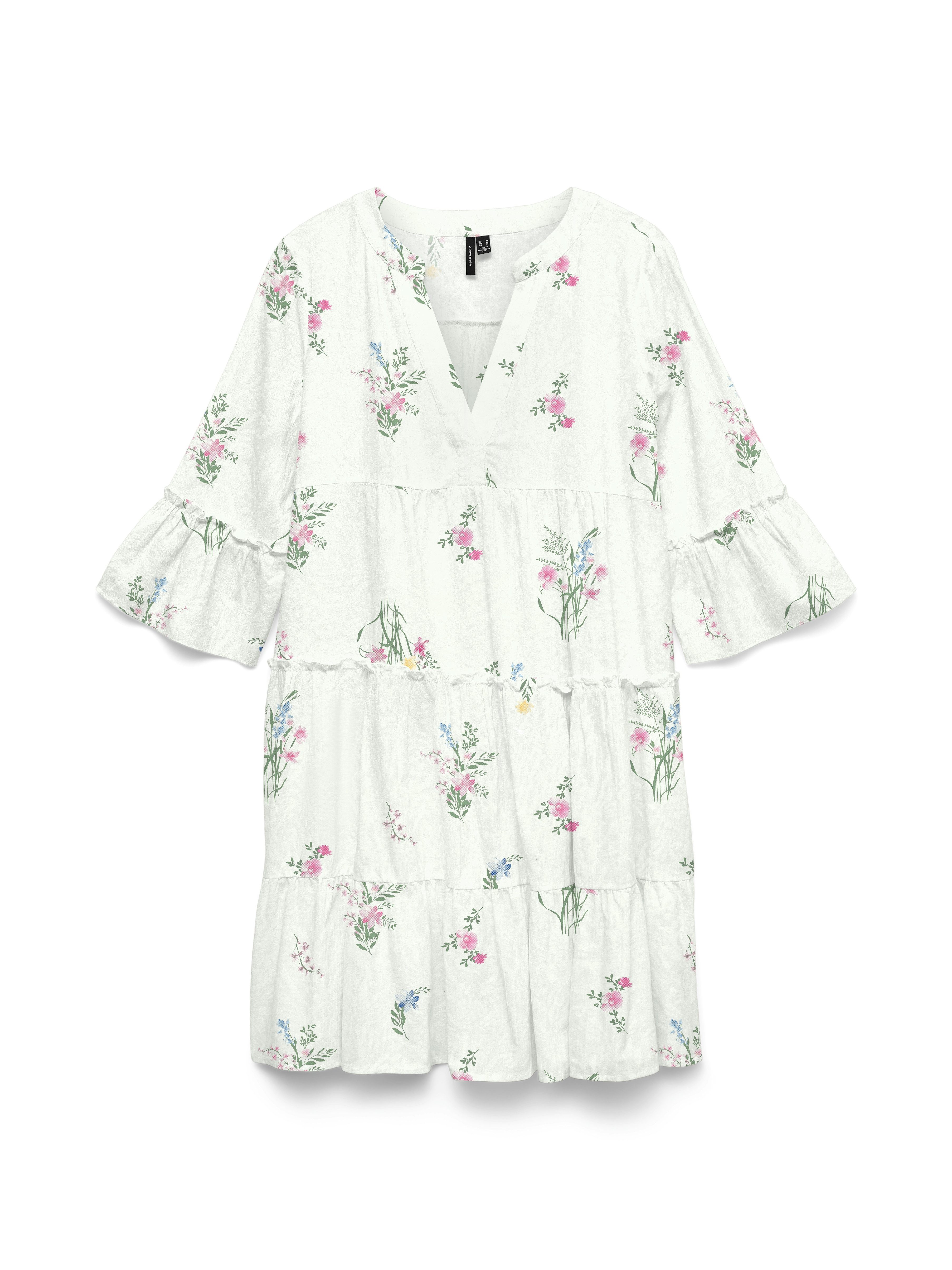 Vero Moda Tunikakleid VMDICTHE 3/4 TUNIC EXP Baumwolle, loose fit günstig online kaufen