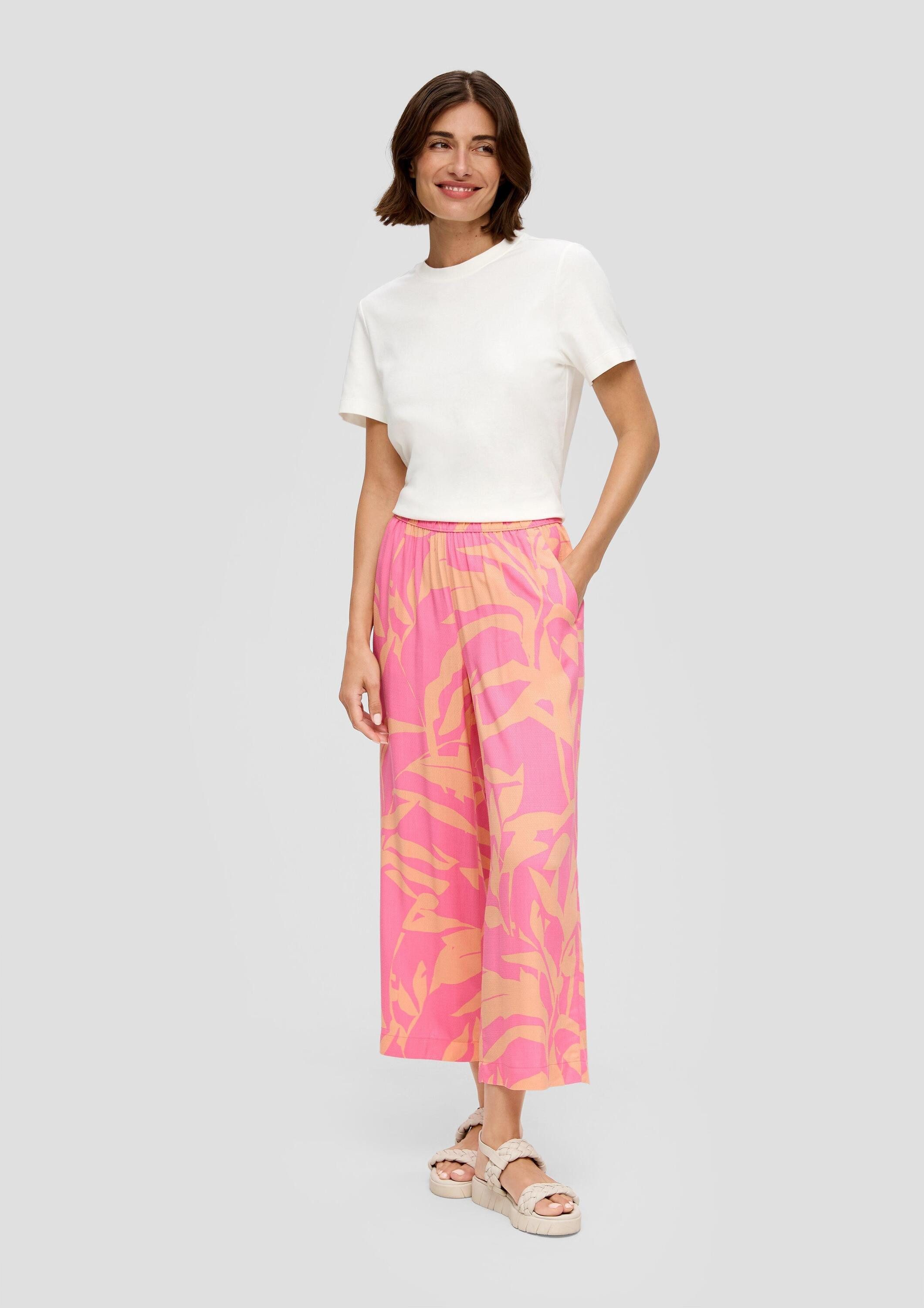 s.Oliver Culotte Hose Relaxed: Culotte aus Viskose