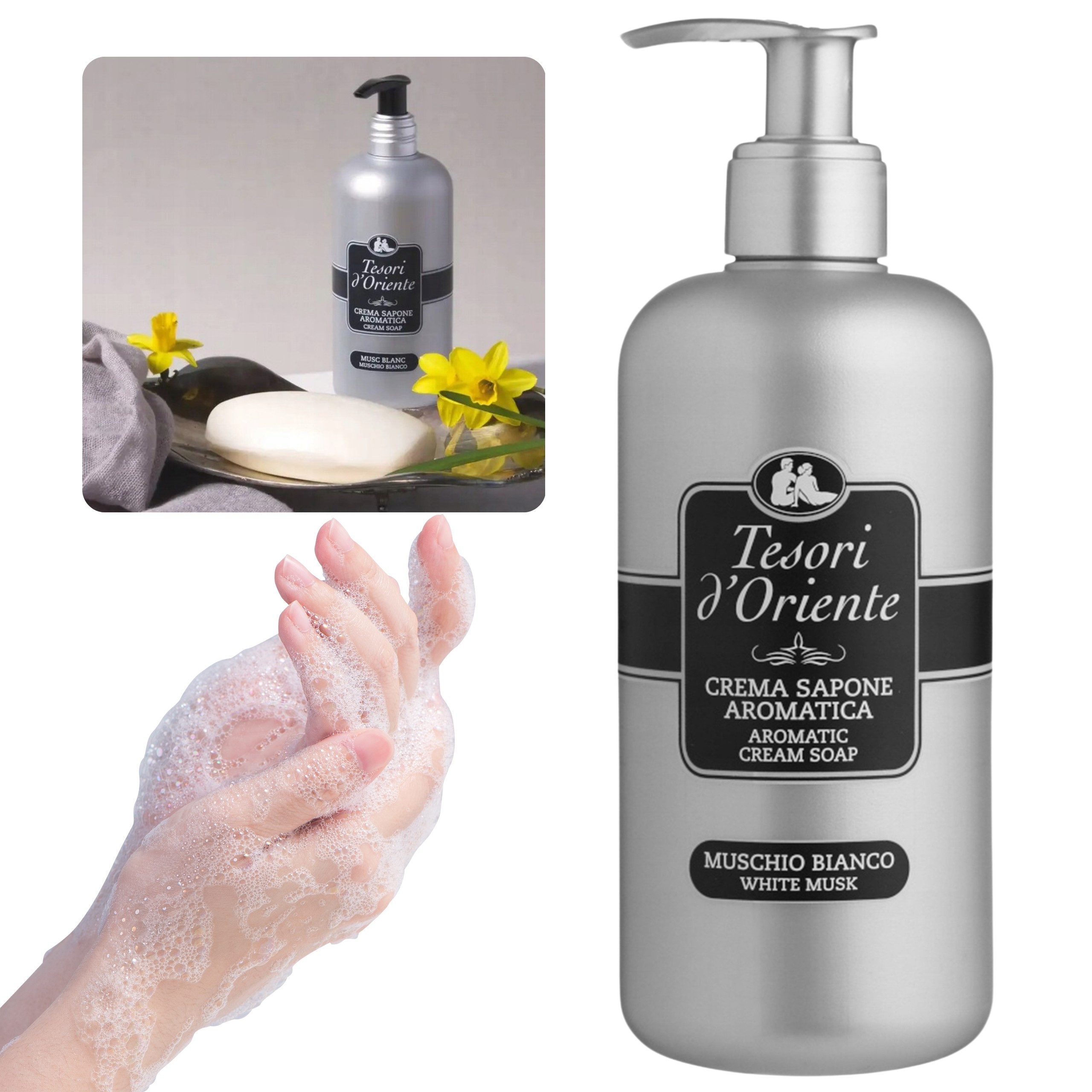 Tesori d´Oriente Flüssigseife Tesori d'Oriente Muschio Bianco Flüssigseife Weißer Moschus 300ml, 1-tlg.