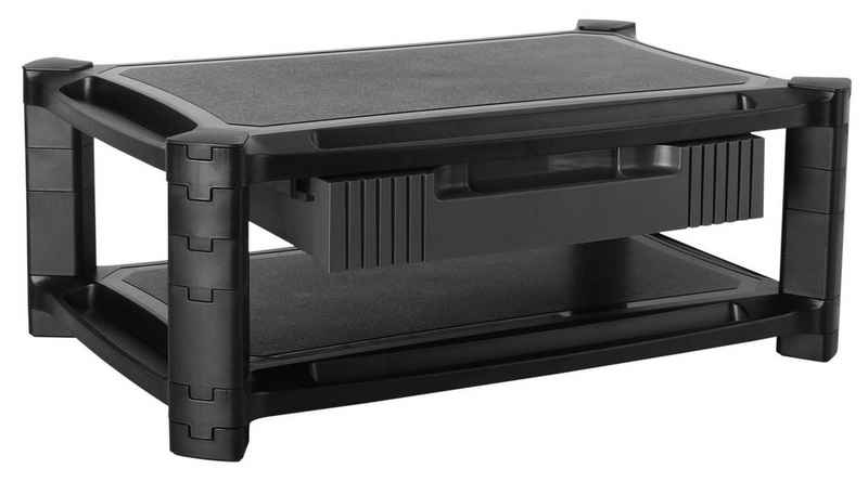 RICOO Schreibtischaufsatz WM3-L, Monitorständer Monitorerhöhung mit Stauraum Bildschirm Tisch Aufsatz