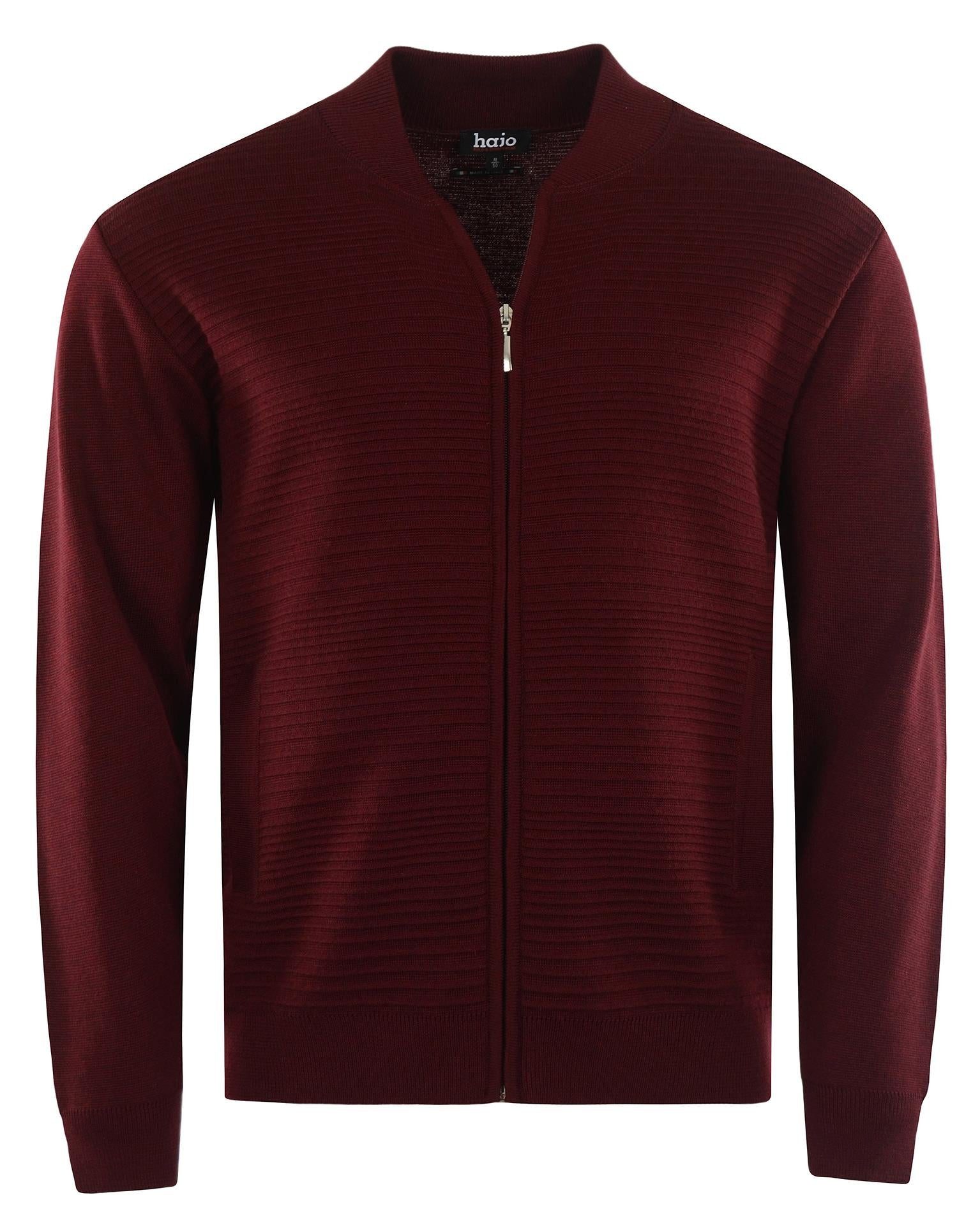 Hajo Kurzjacke Blouson-Strickjacke "Made in Italy"