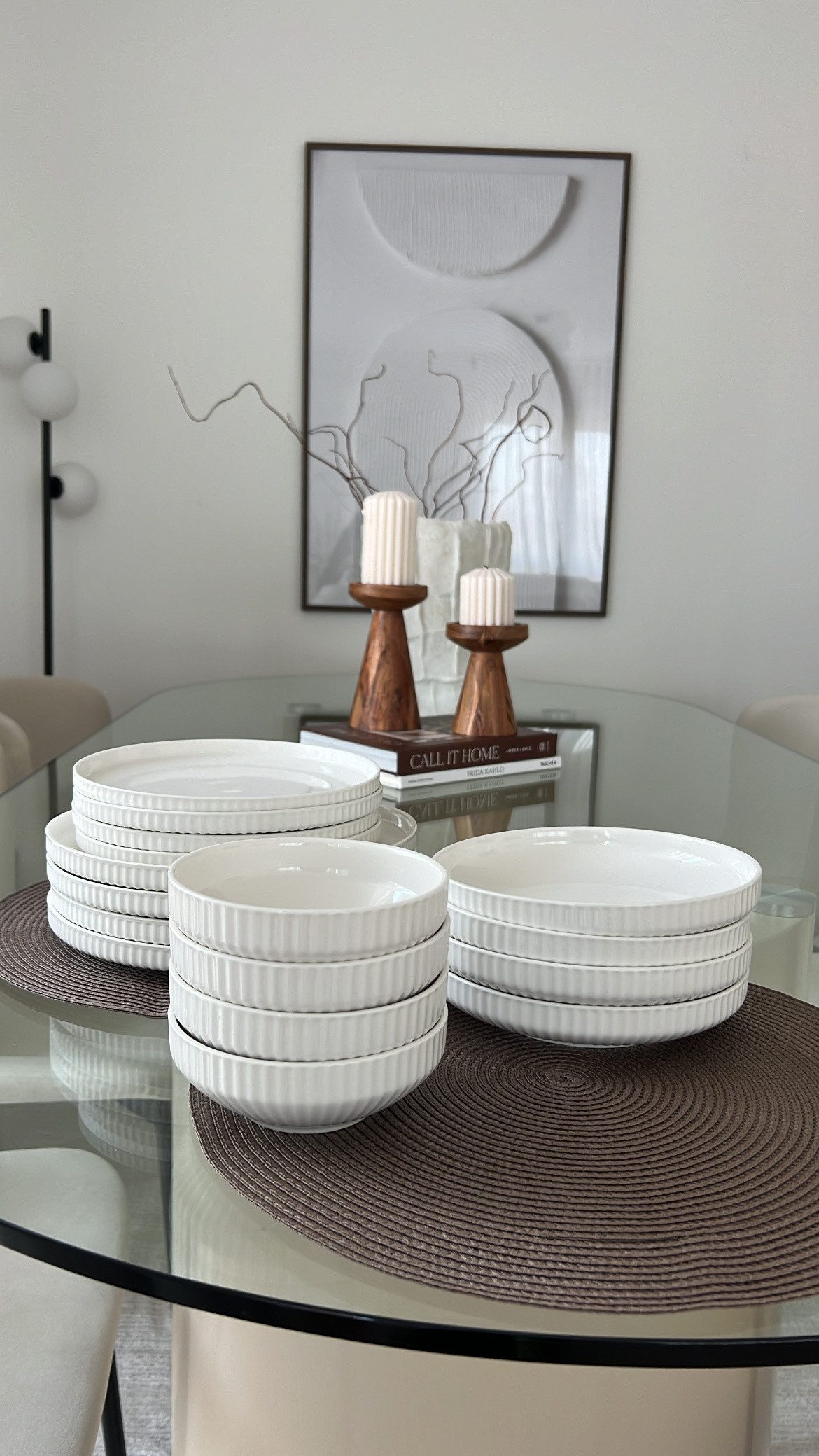 EKA Geschirr-Set Mimoza Teller-Set (24-tlg), Porzellan