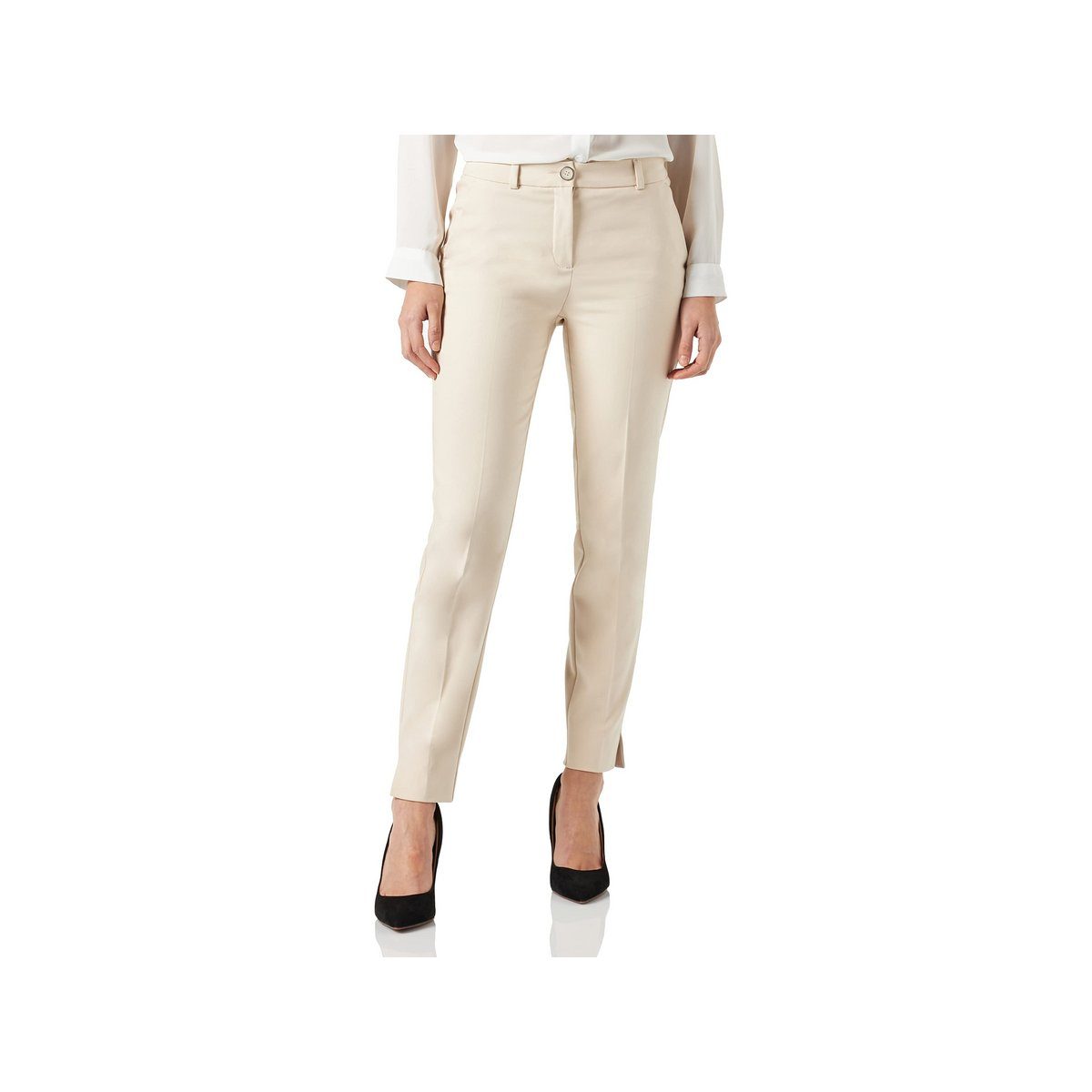 braun regular Comma Shorts beige (1-tlg)
