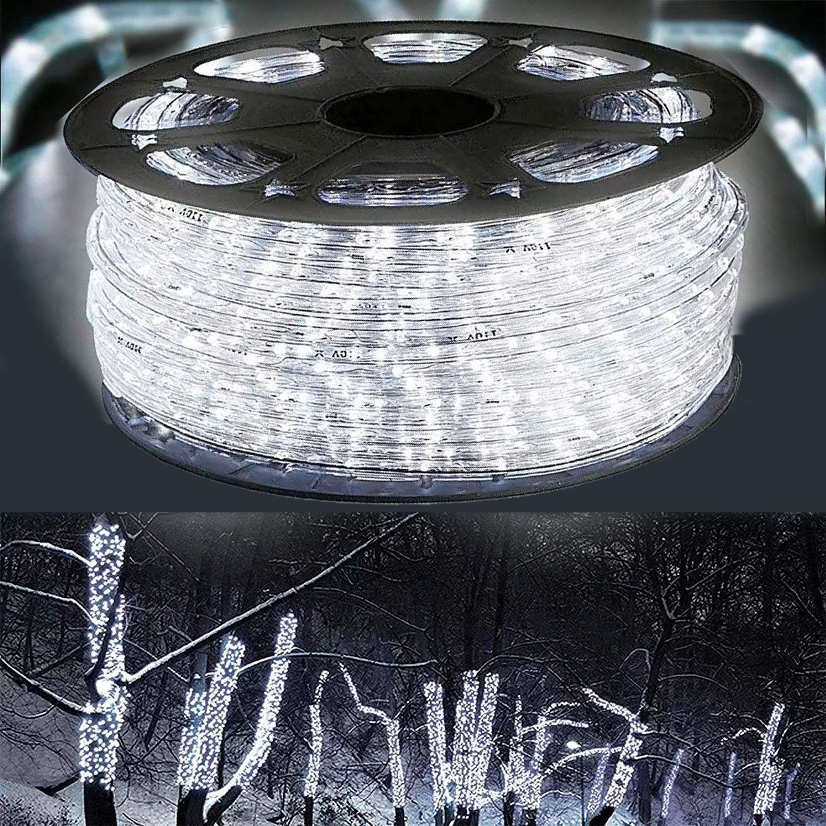 oyajia LED-Streifen 10m-50m LED-Lichtleisten, Silikon Streifen 8 Modi  Dimmbar