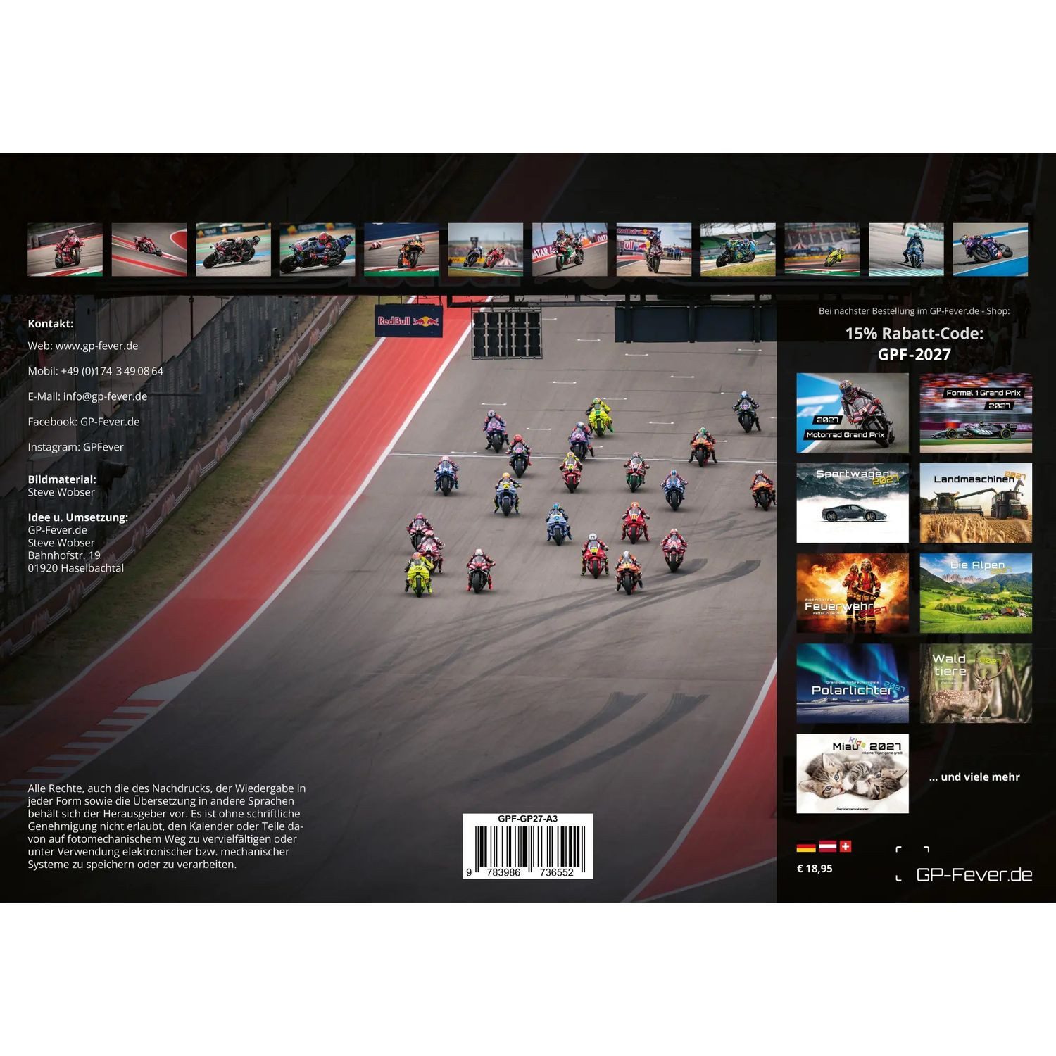 Wandkalender Motorrad Grand Prix 2027 - Kalender, MotoGP DIN A3 – Bild 2 von 5