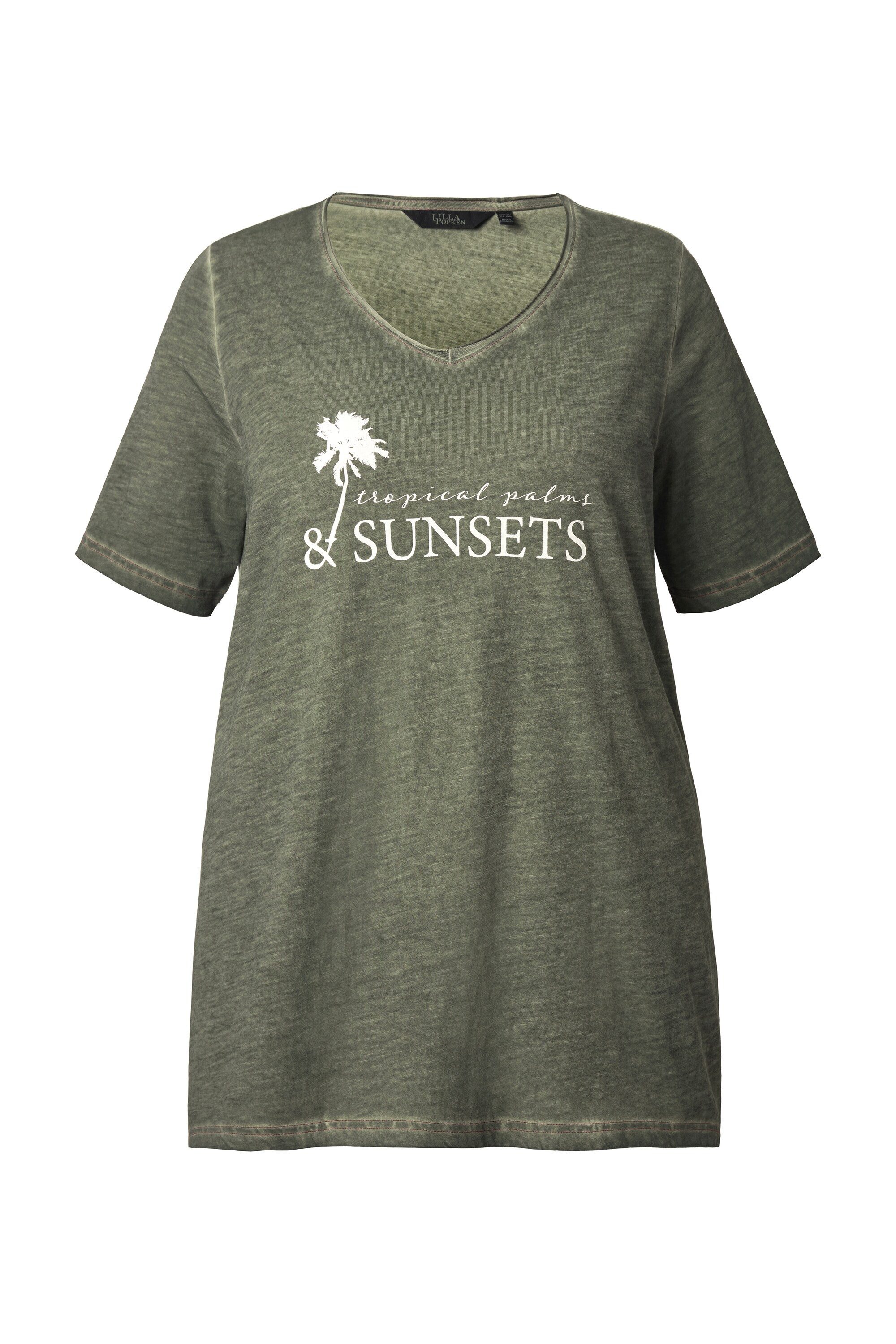 Ulla Popken T-Shirt T-Shirt cold dyed günstig online kaufen