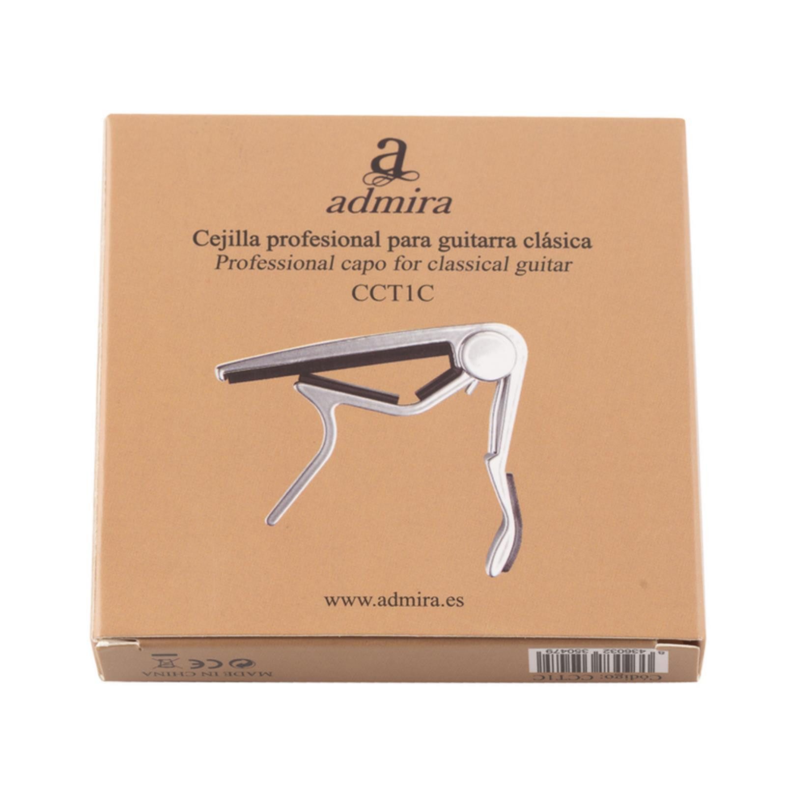 admira Konzertgitarre Kapodaster Klassik, für Konzertgitarren, Einhandbedienung, hoher Anpressdruck