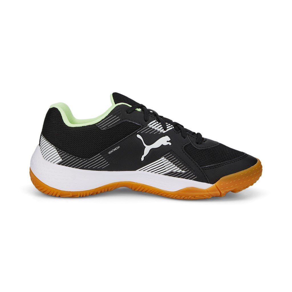 PUMA Hallen-Indoorschuhe Solarflash II schwarz Kinder Badmintonschuh – Bild 4 von 5