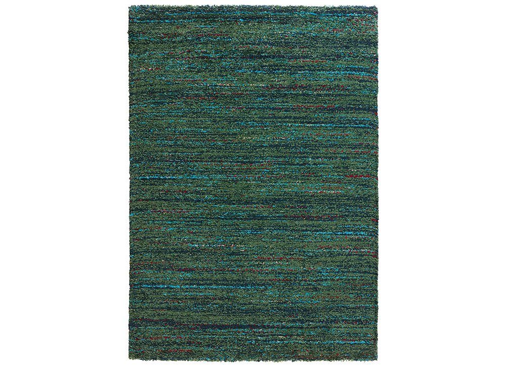 Teppich Hochflor Teppich Chic meliert grün, MINT RUGS, rechteckig, Höhe: 30 mm