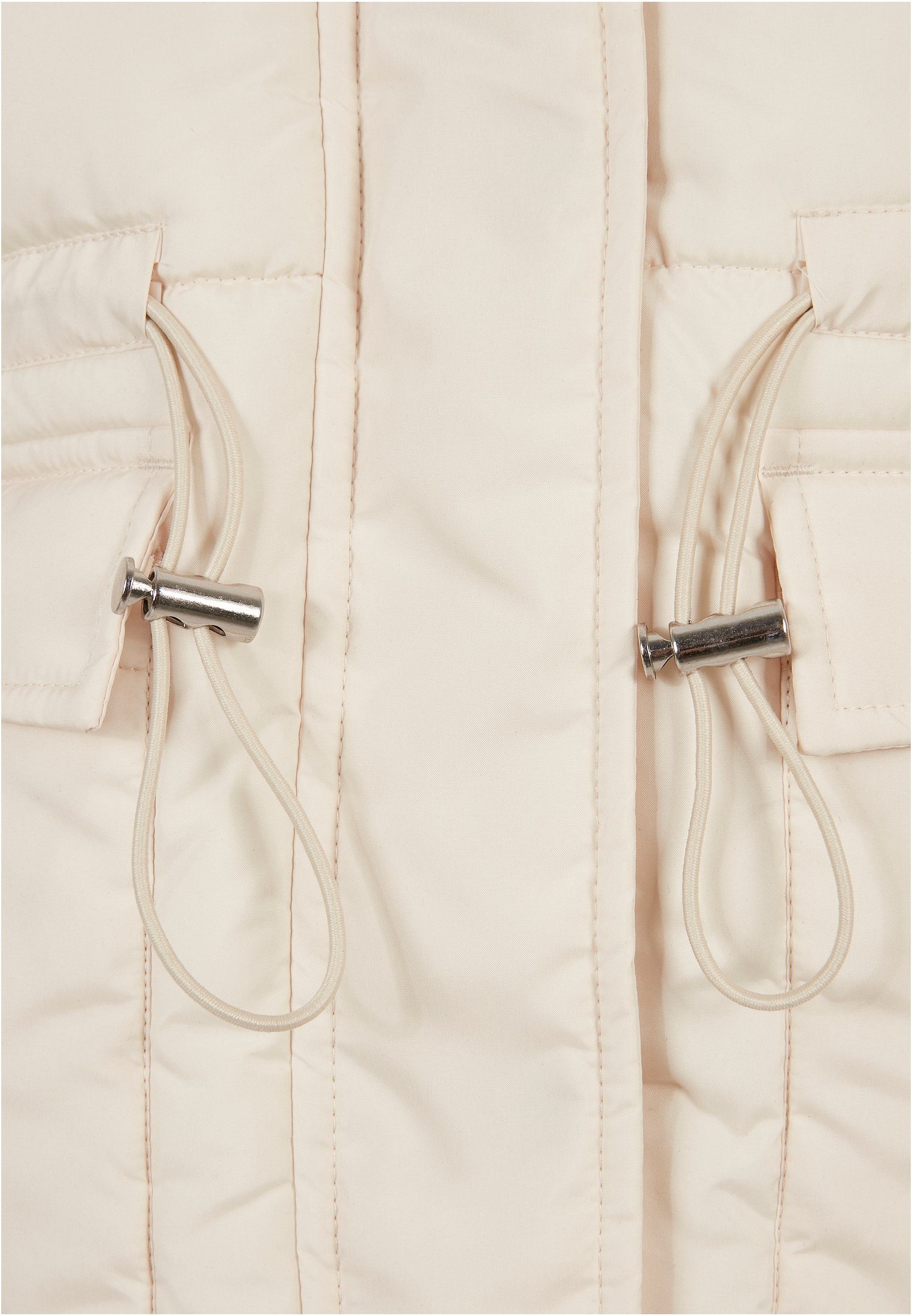 URBAN CLASSICS Winterjacke Damen (1-St) Ladies whitesand Jacket Puffer Waisted