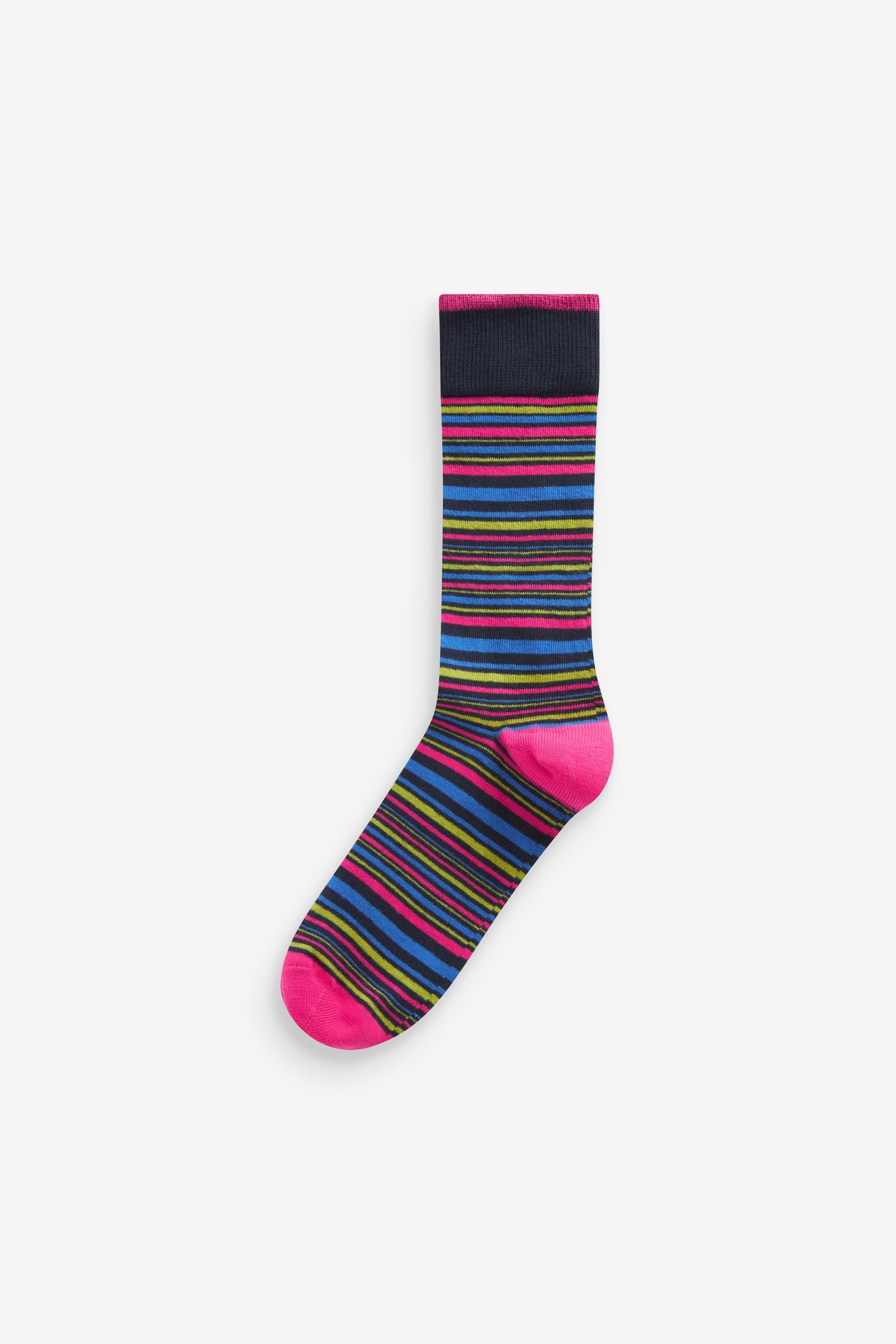 Socken Next Stripe Kurzsocken Bright (8-Paar) im 8er-Pack Geo Gemusterte