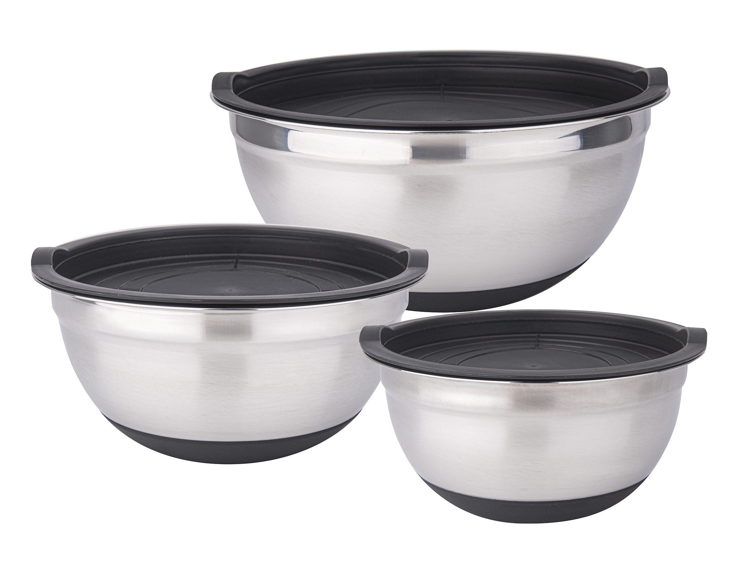 Aufbewahrungsschüssel Edelstahl Schüssel Set mit Deckel 6tlg Edelstahlschüssel Schalen