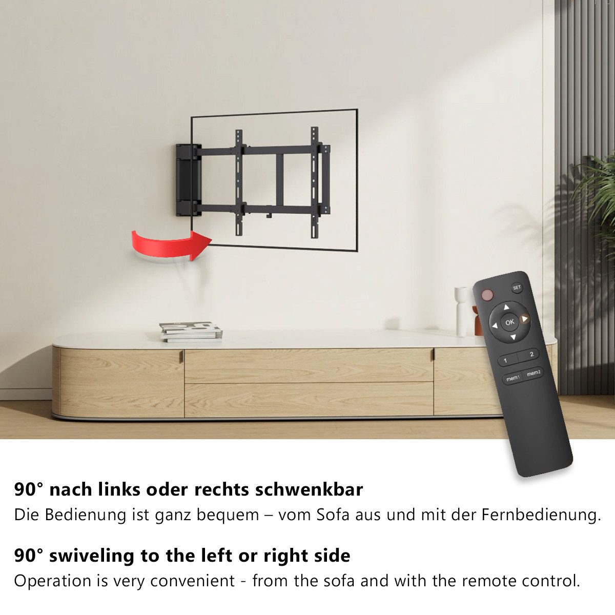 my wall TV-Wandhalterung HP29L, (bis 60 Zoll, Schnelle und einfach Montage, Montagematerial liegt bei)