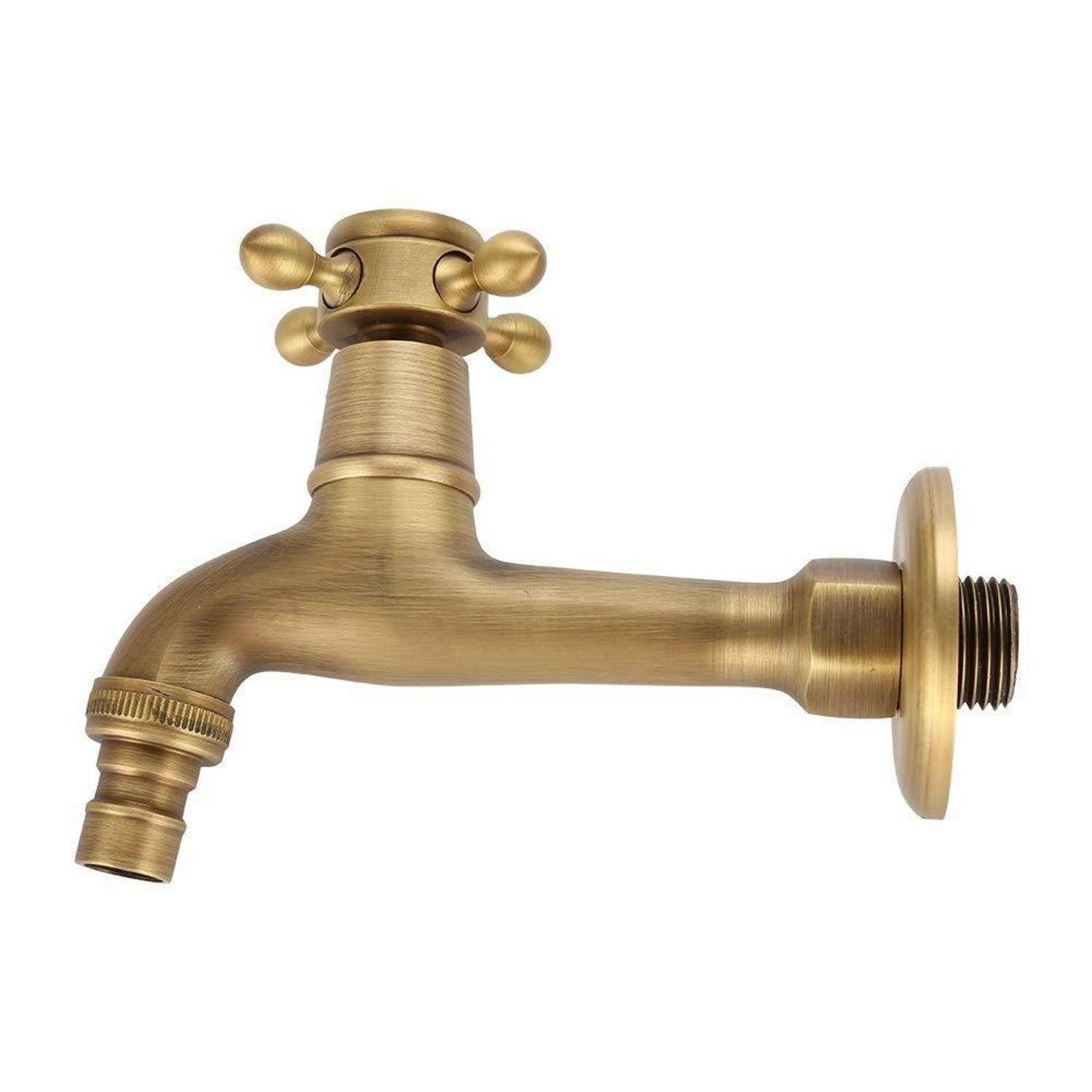 LuxusKollektion Unterputzarmatur Wandmontage Wasserhahn Messing Gold Lang (1-St)